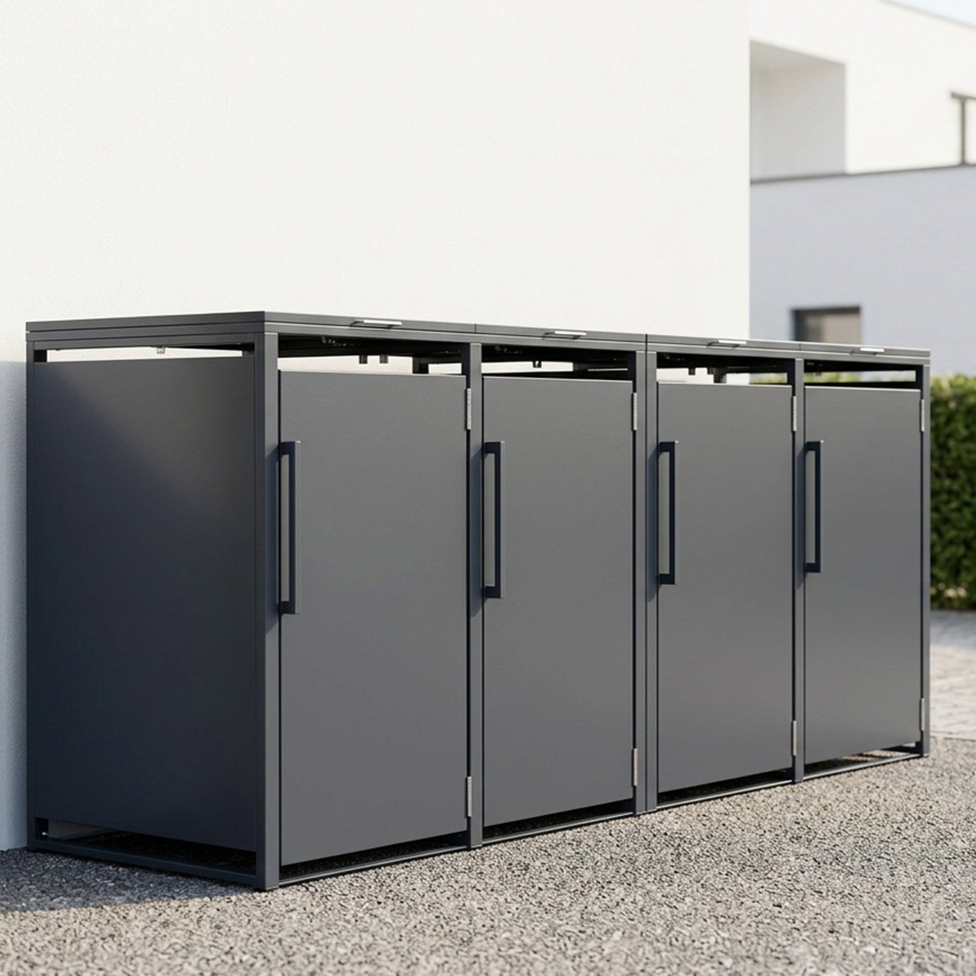 Garlivo Magnolie 4er Mülltonnenbox