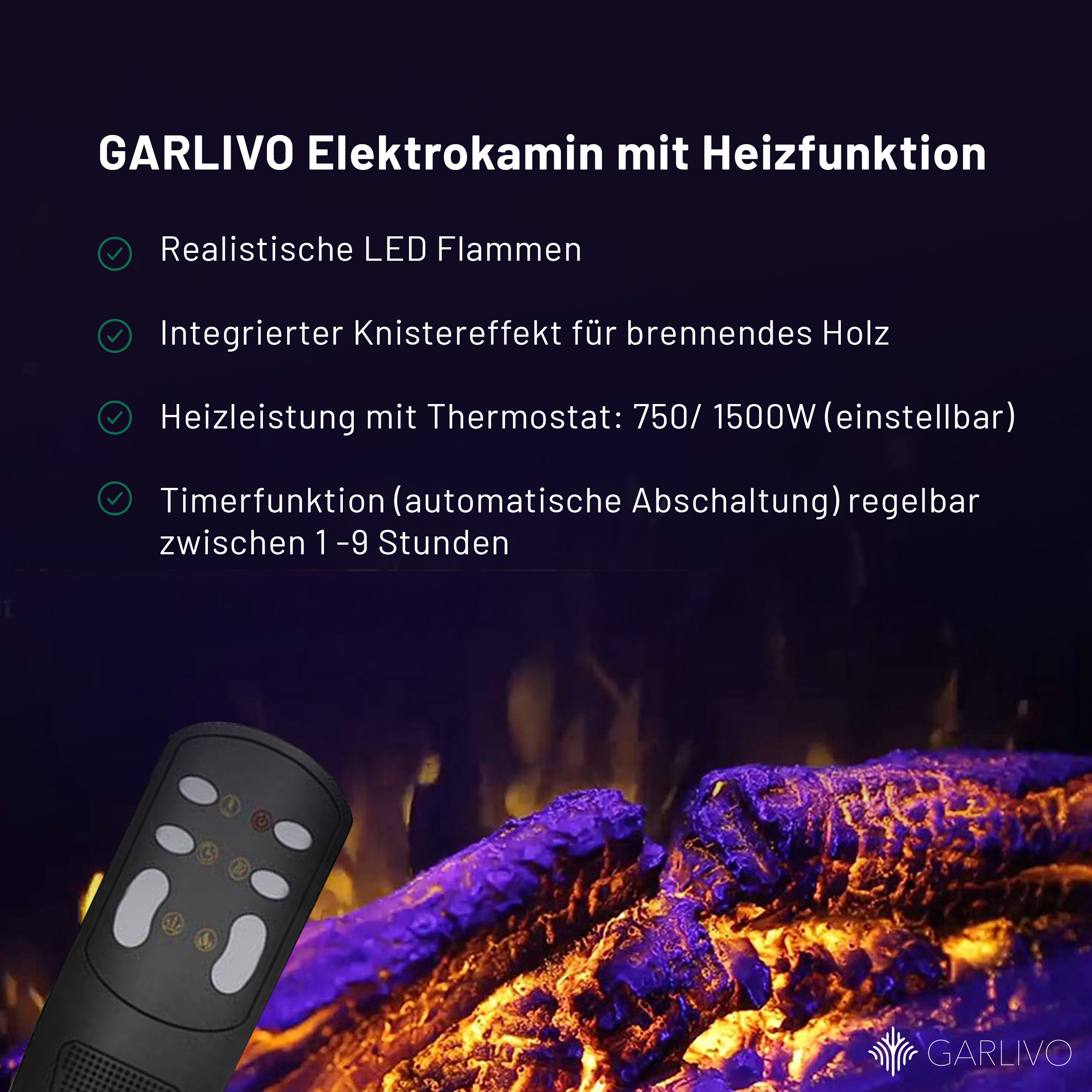 Garlivo Insert 23 Elektrokamineinsatz