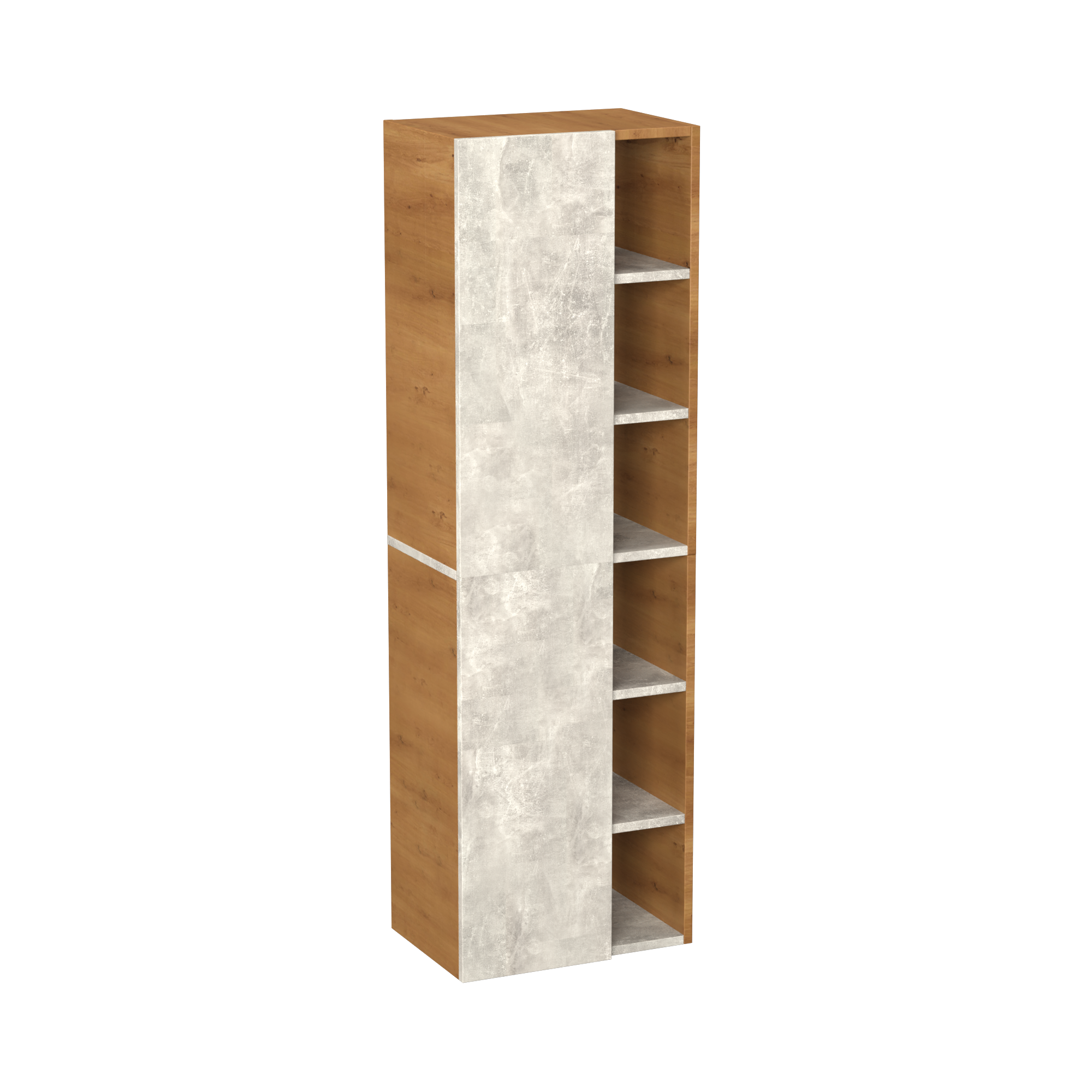 Garlivo Badezimmerschrank GLC 1 Beton mit Fächern