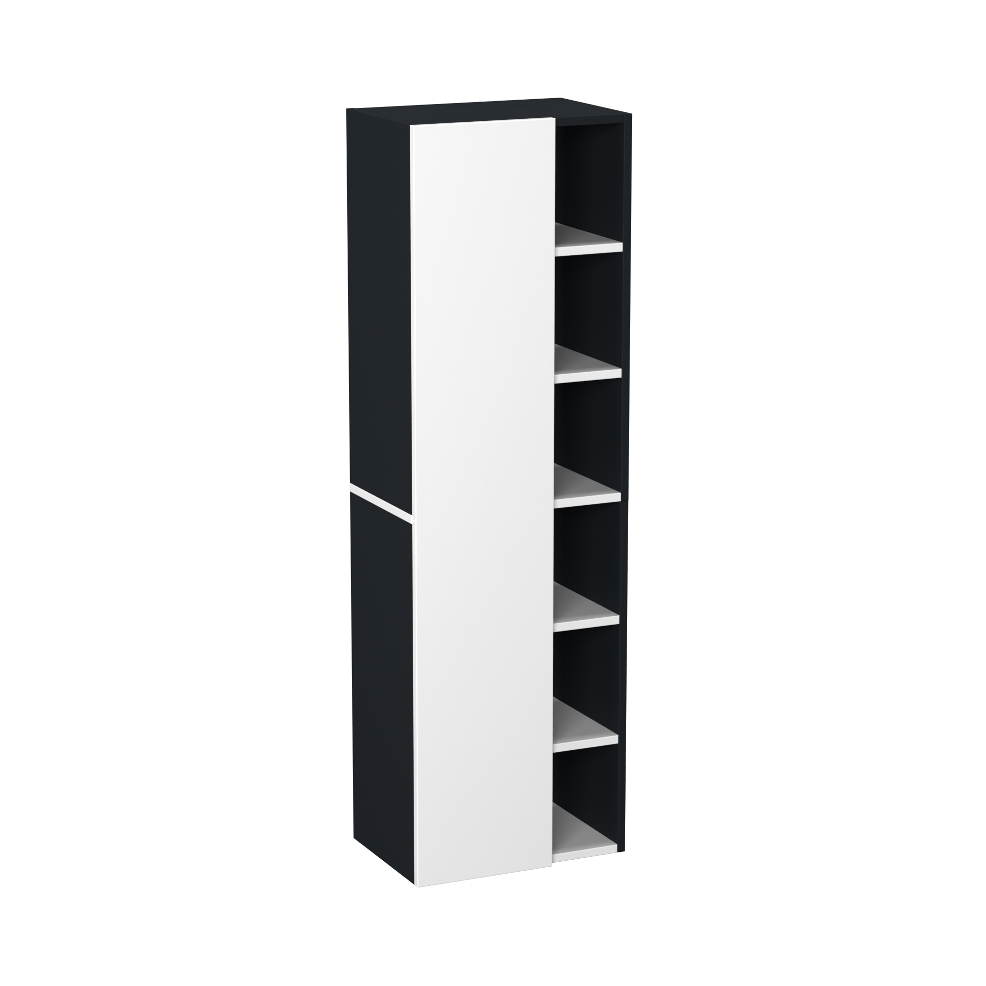 Garlivo Badezimmerschrank GLC 1 Weiß mit Fächern