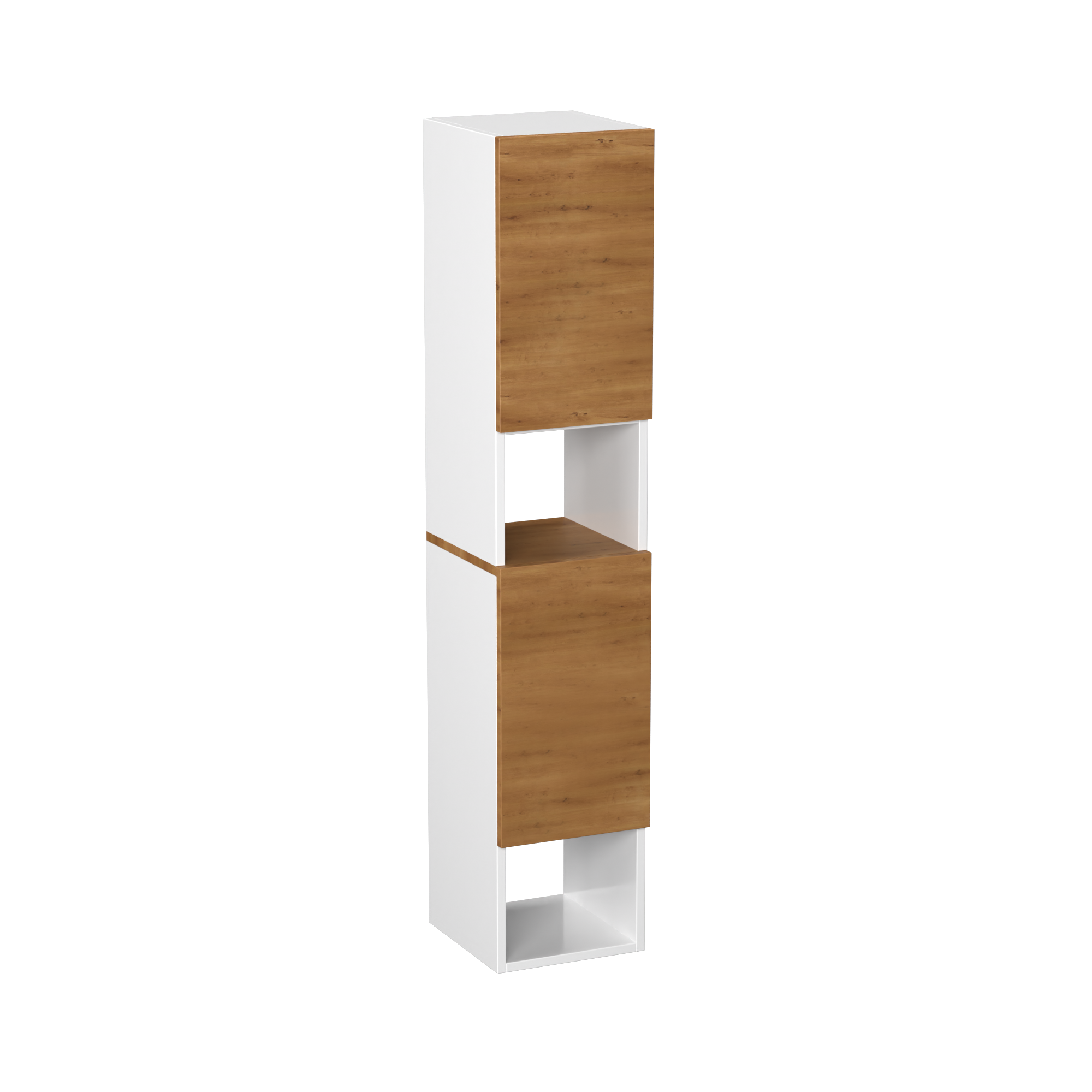 Garlivo Badezimmerschrank GLC 2 Eiche mit Fächern