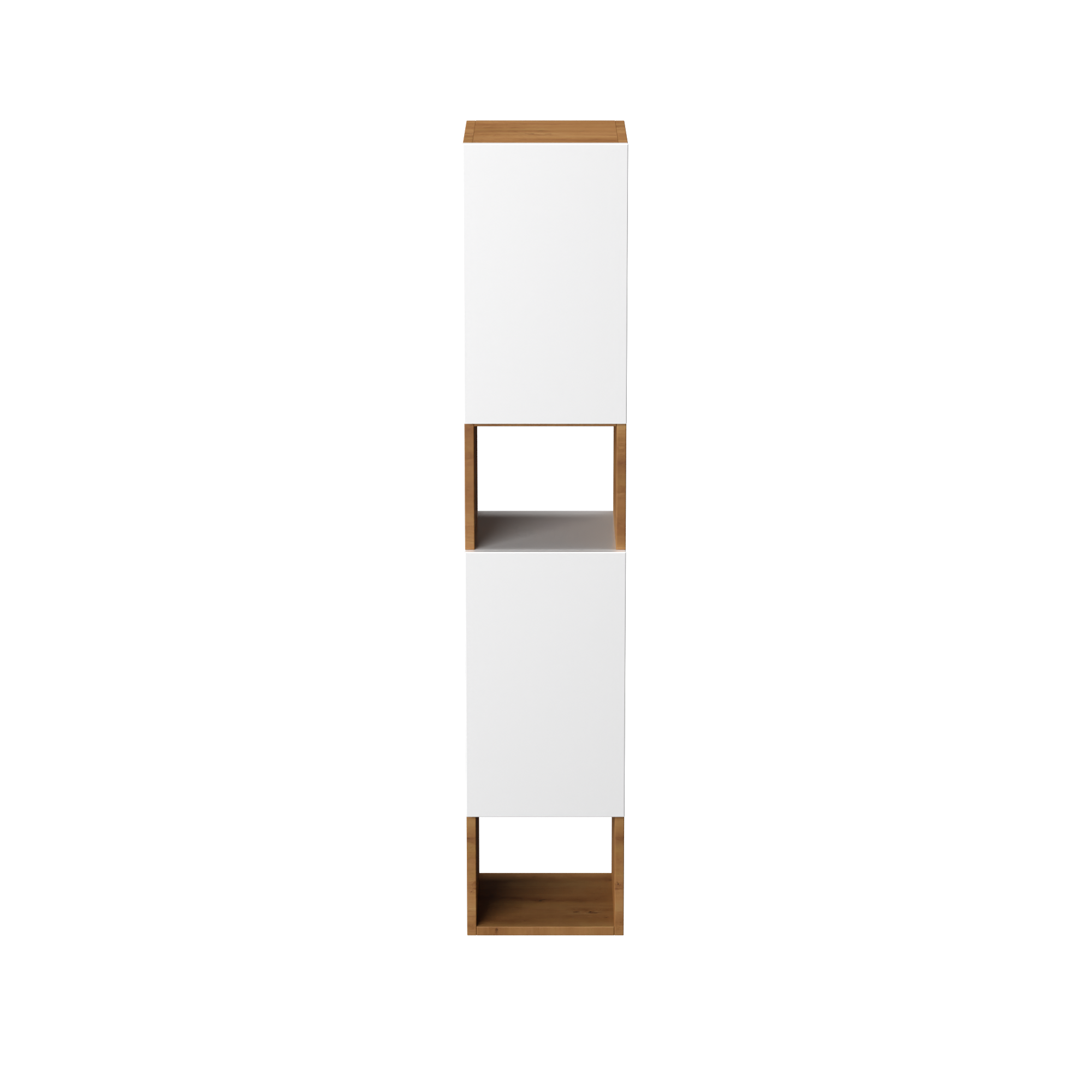 Garlivo Badezimmerschrank GLC 2 Weiß mit Fächern