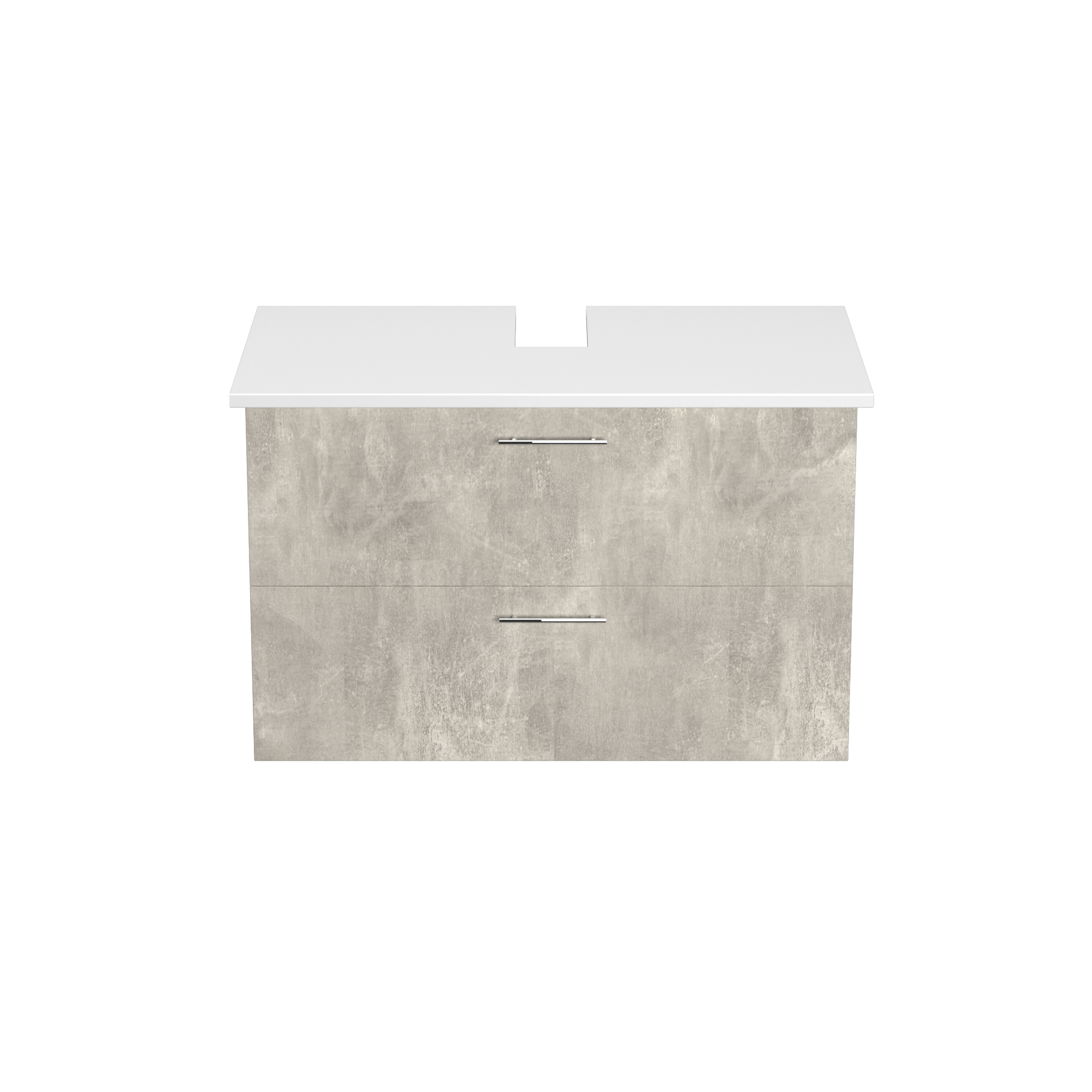 Garlivo Waschbeckenunterschrank GLA-80 Beton mit Schubladen