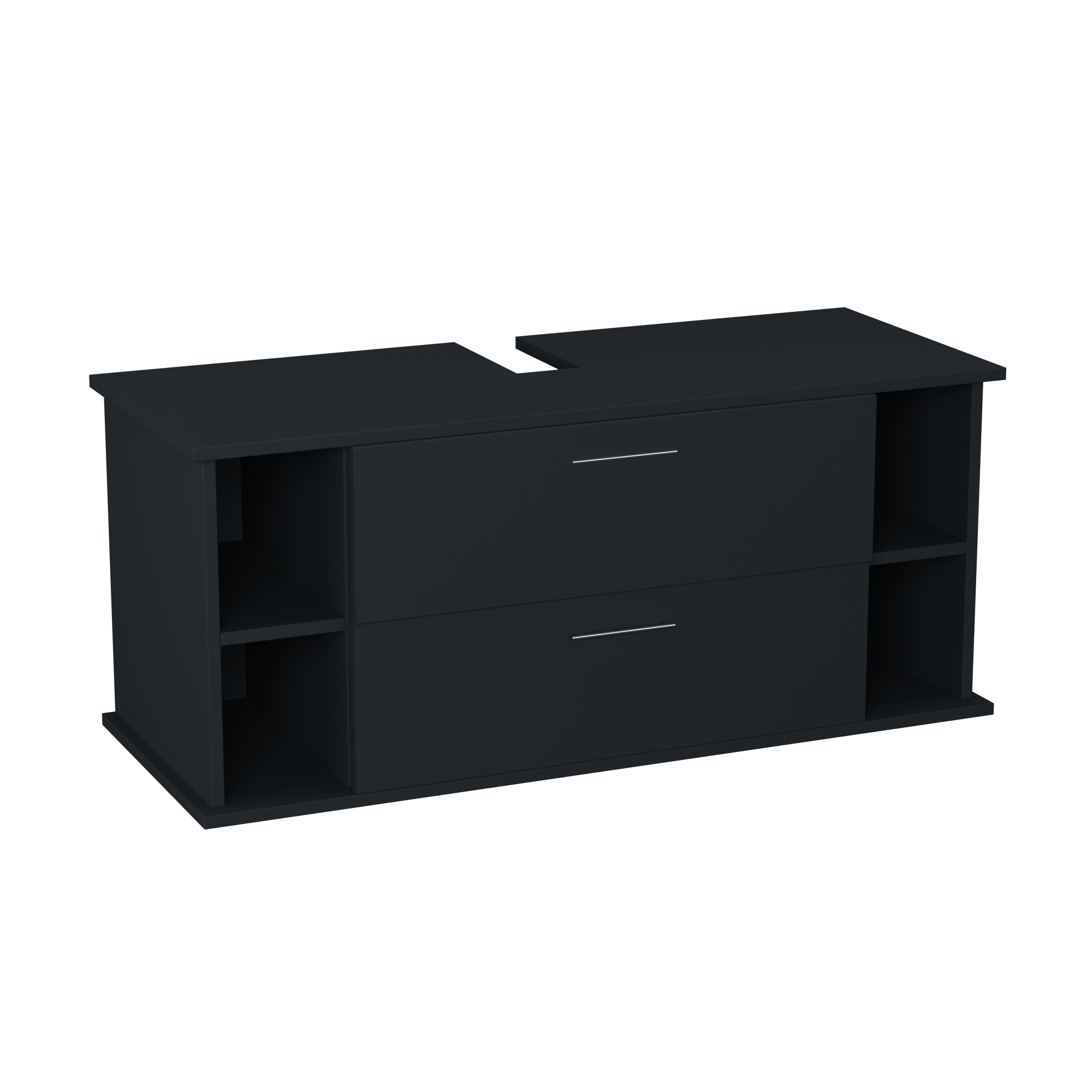 Garlivo Waschbeckenunterschrank GLA-120 Anthrazit mit Schubladen