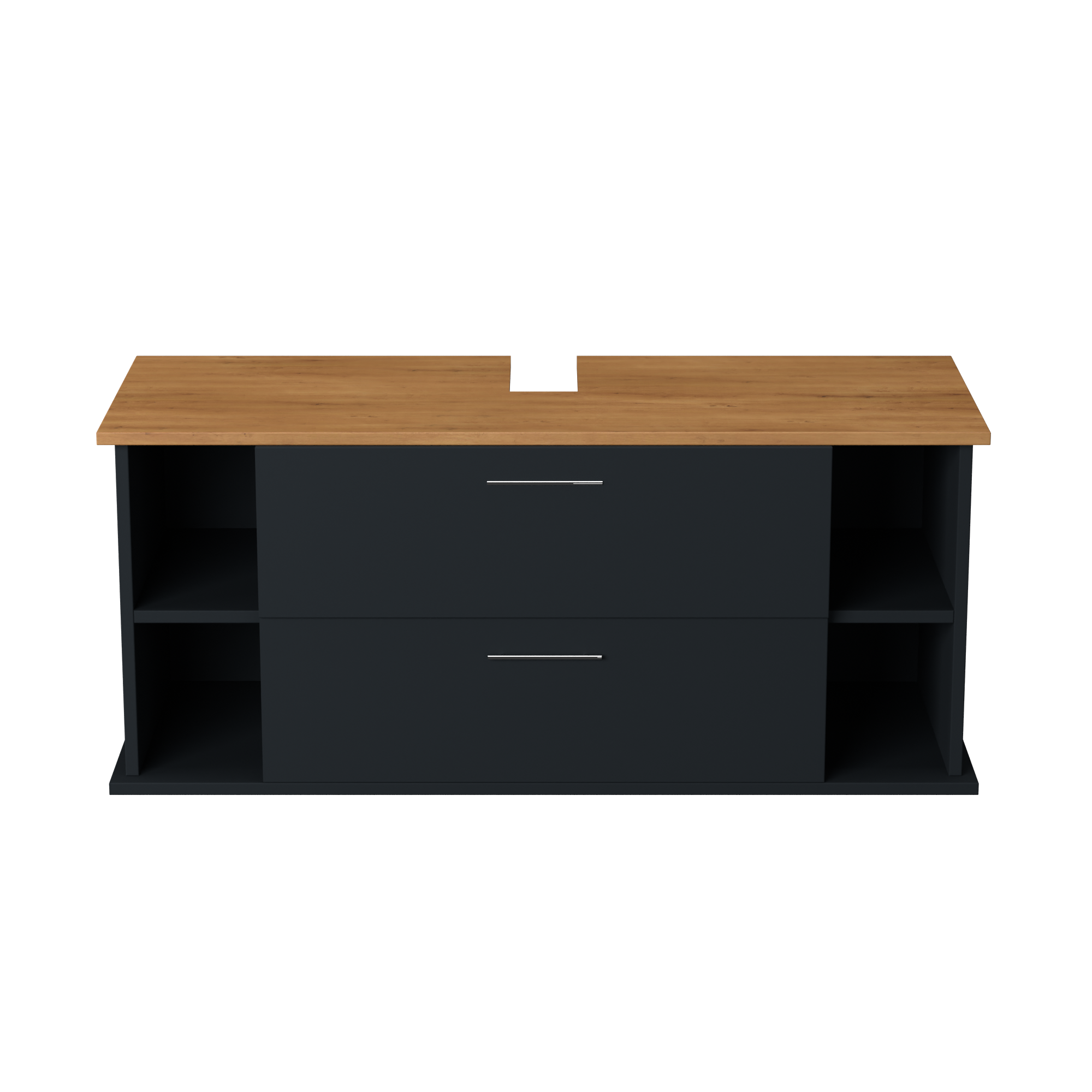 Garlivo Waschbeckenunterschrank GLA-120 Anthrazit mit Schubladen