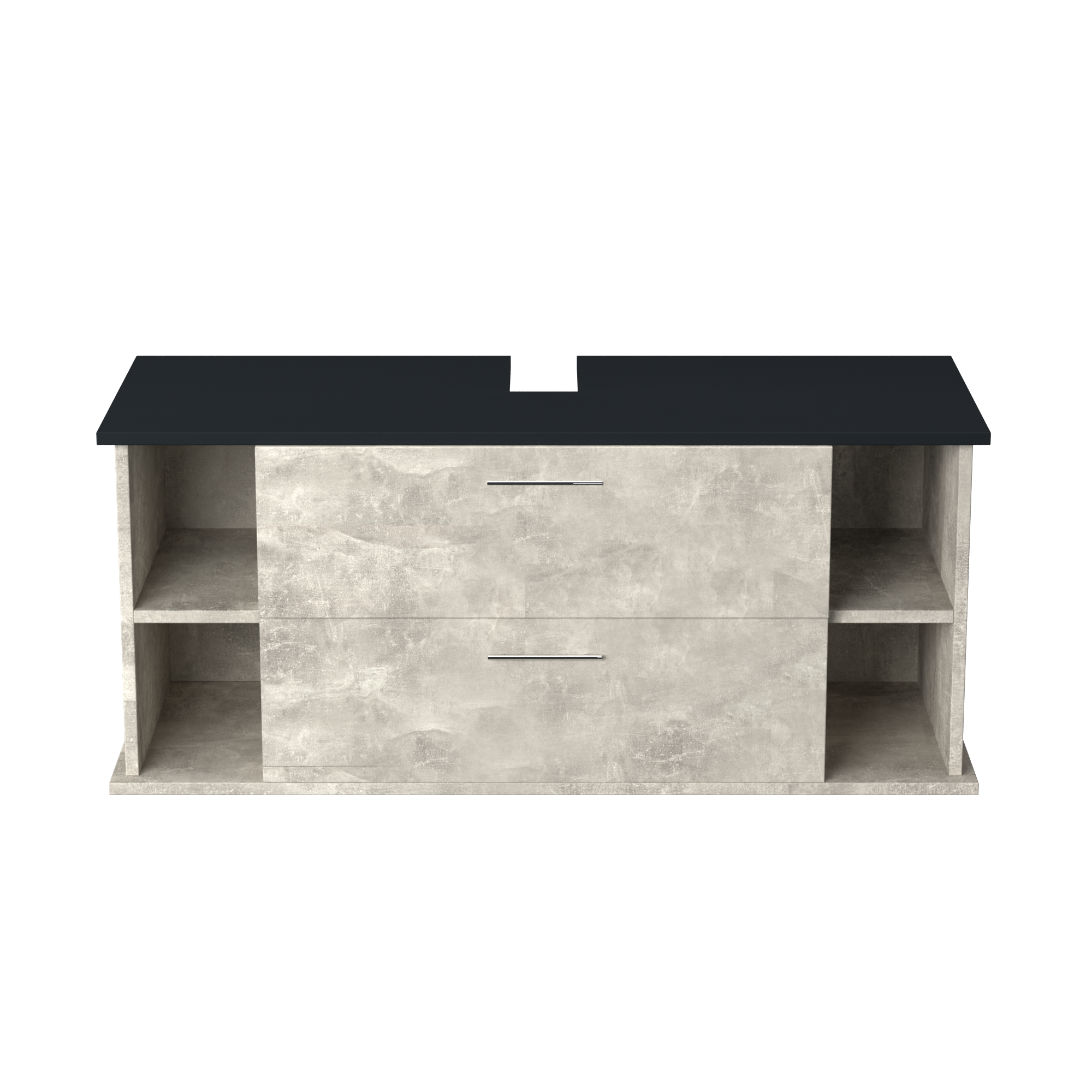 Garlivo Waschbeckenunterschrank GLA-120 Beton mit Schubladen