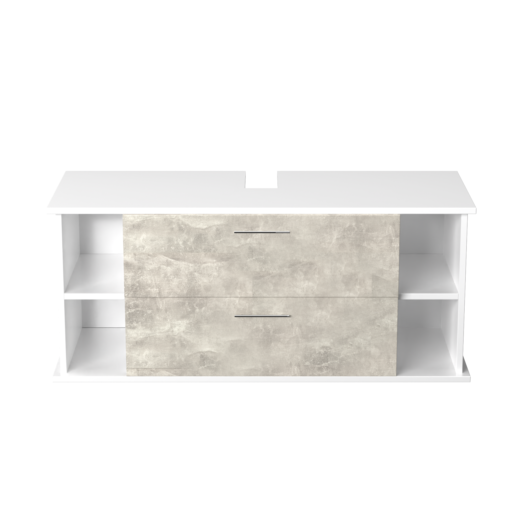 Garlivo Waschbeckenunterschrank GLA-120 Beton mit Schubladen