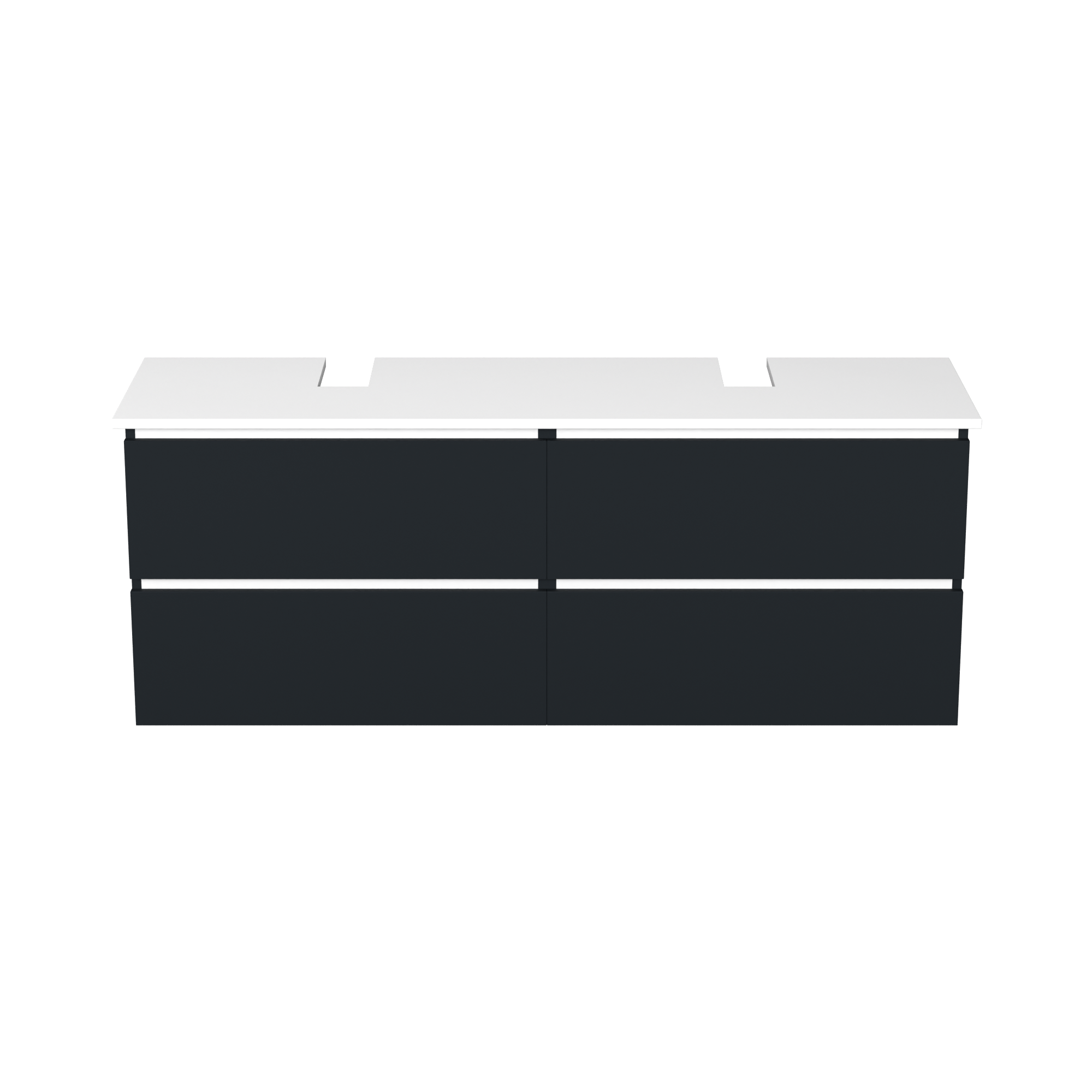 Garlivo Waschbeckenunterschrank GLB-160 Anthrazit mit Schubladen