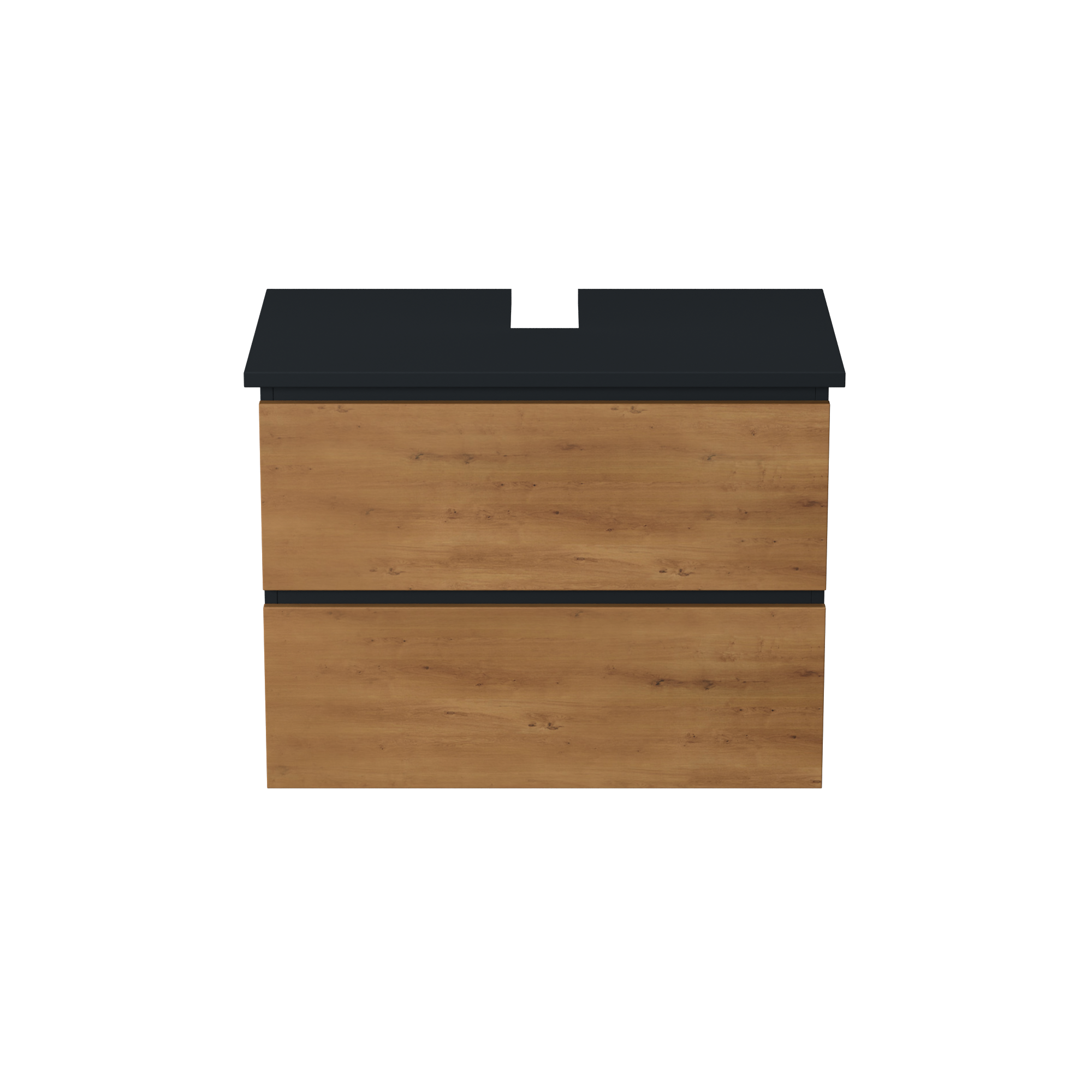 Garlivo Waschbeckenunterschrank GLB-80 Eiche mit Schubladen