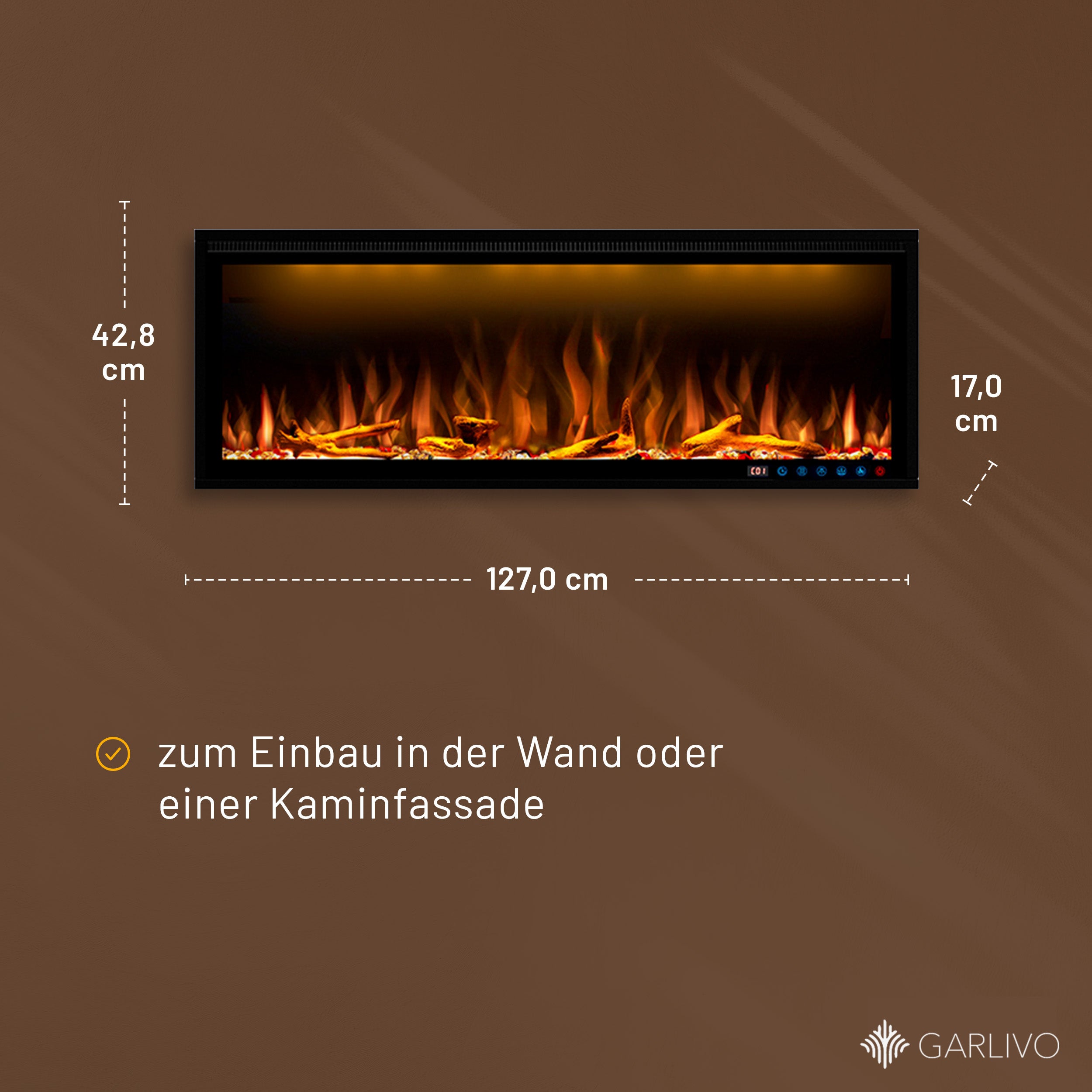 Garlivo Smart Wall Elektrokamineinsatz