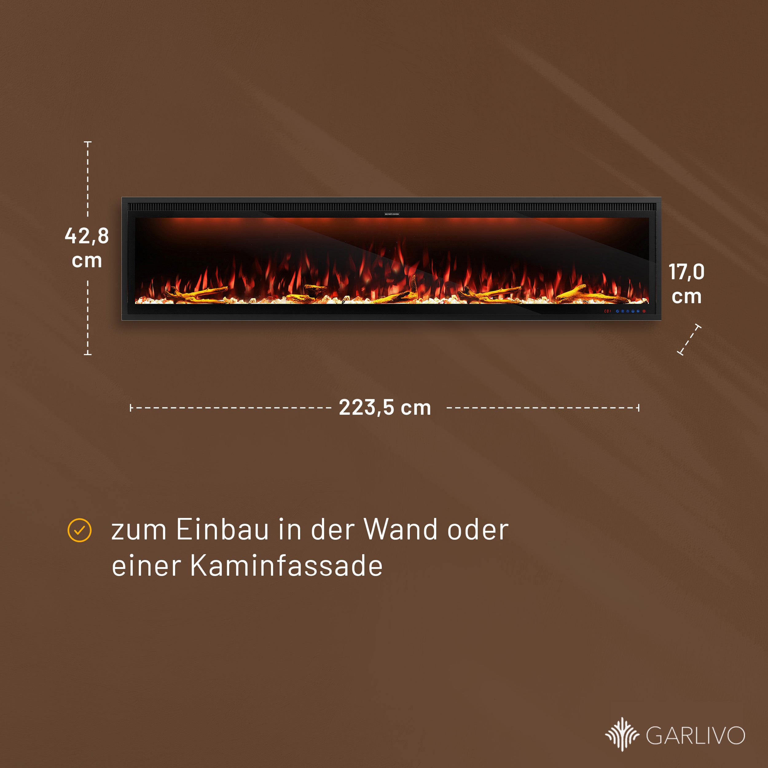 Garlivo Smart Wall Elektrokamineinsatz