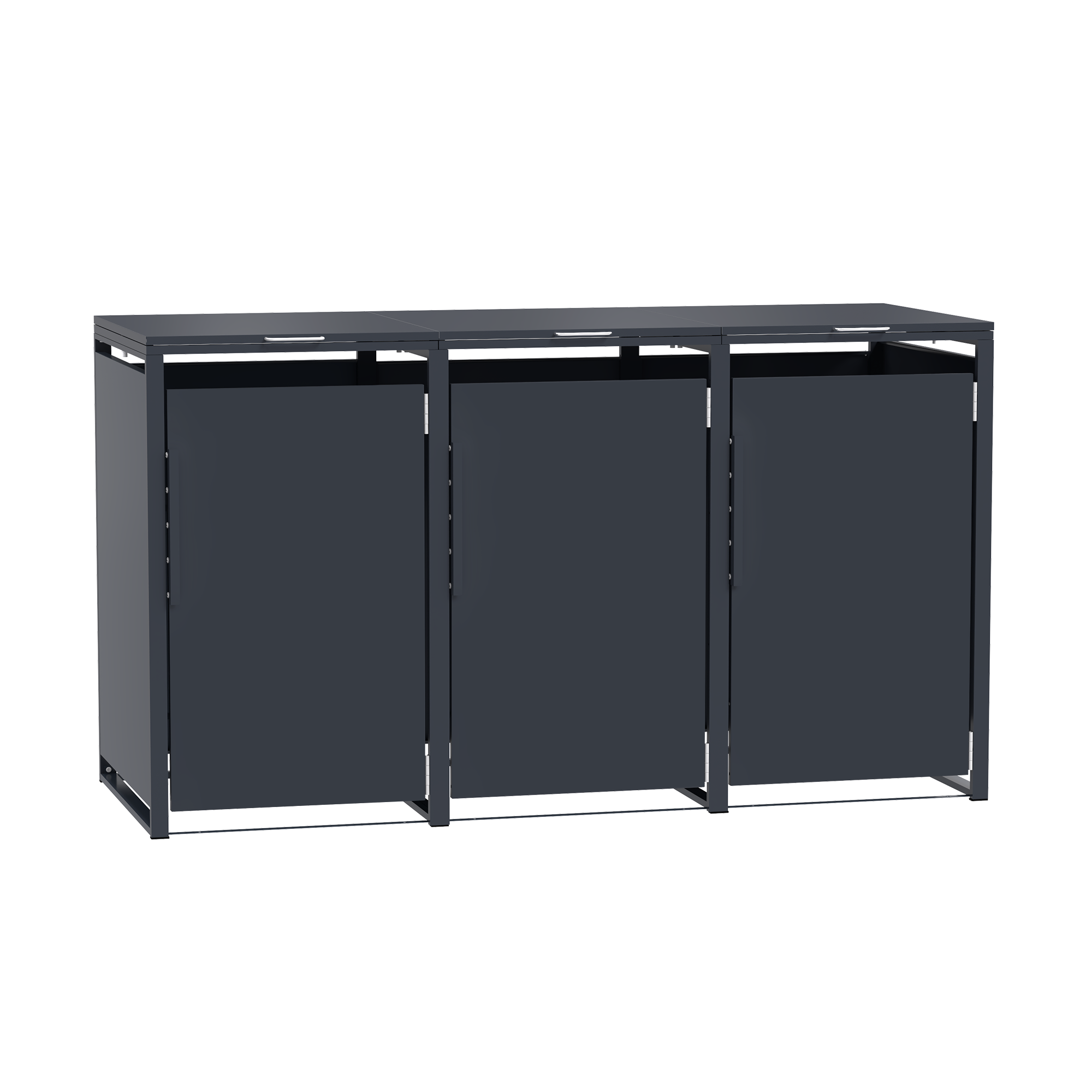 Garlivo Magnolie 3er Mülltonnenbox