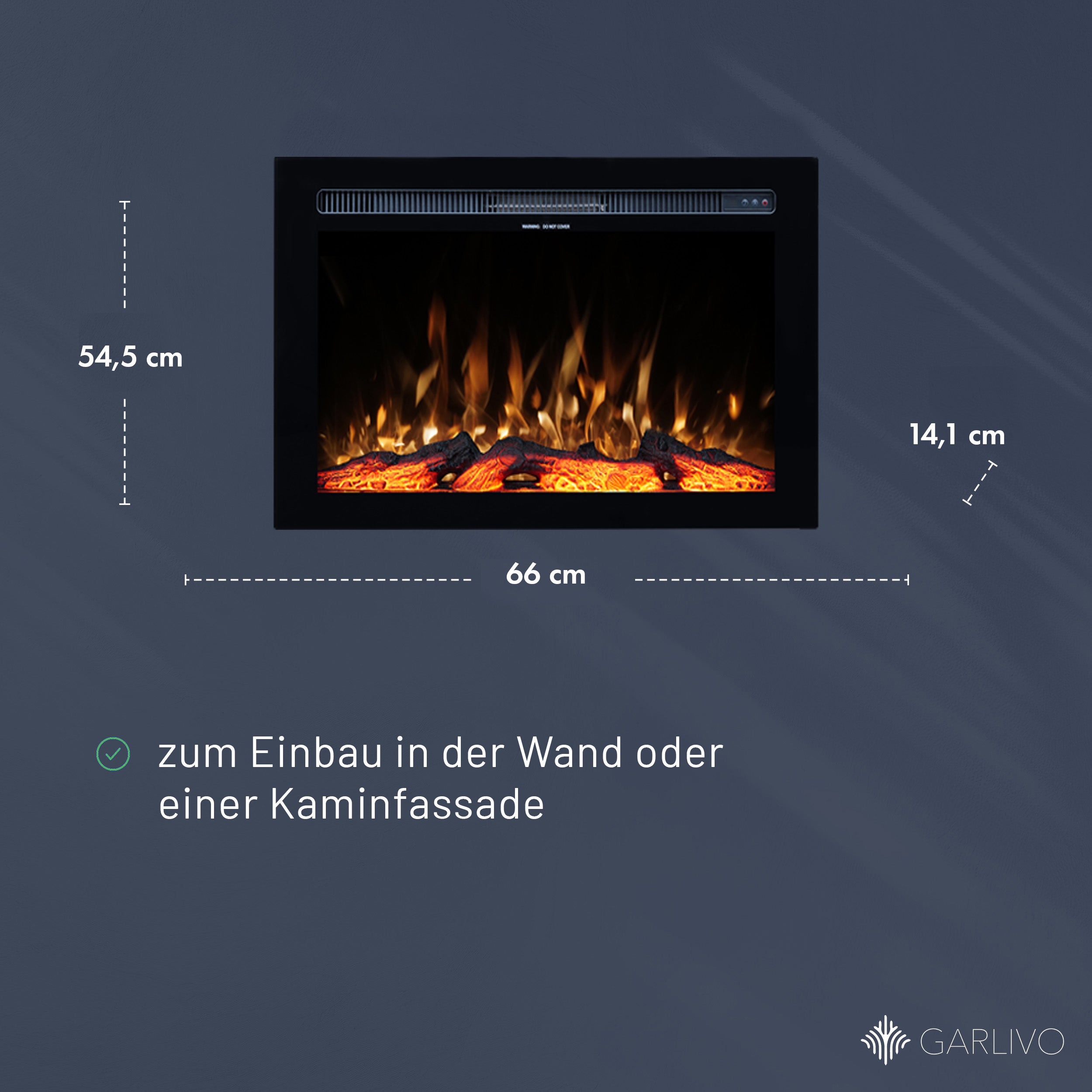 Garlivo Insert 23 Elektrokamineinsatz