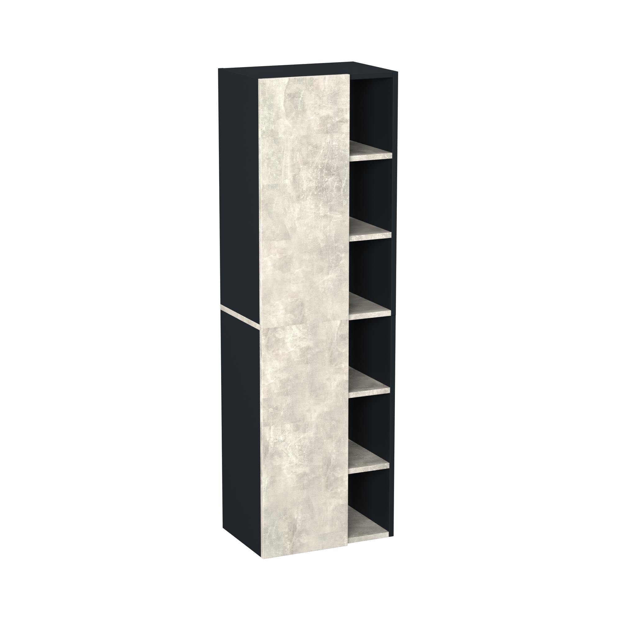 Garlivo Badezimmerschrank GLC 1 Beton mit Fächern