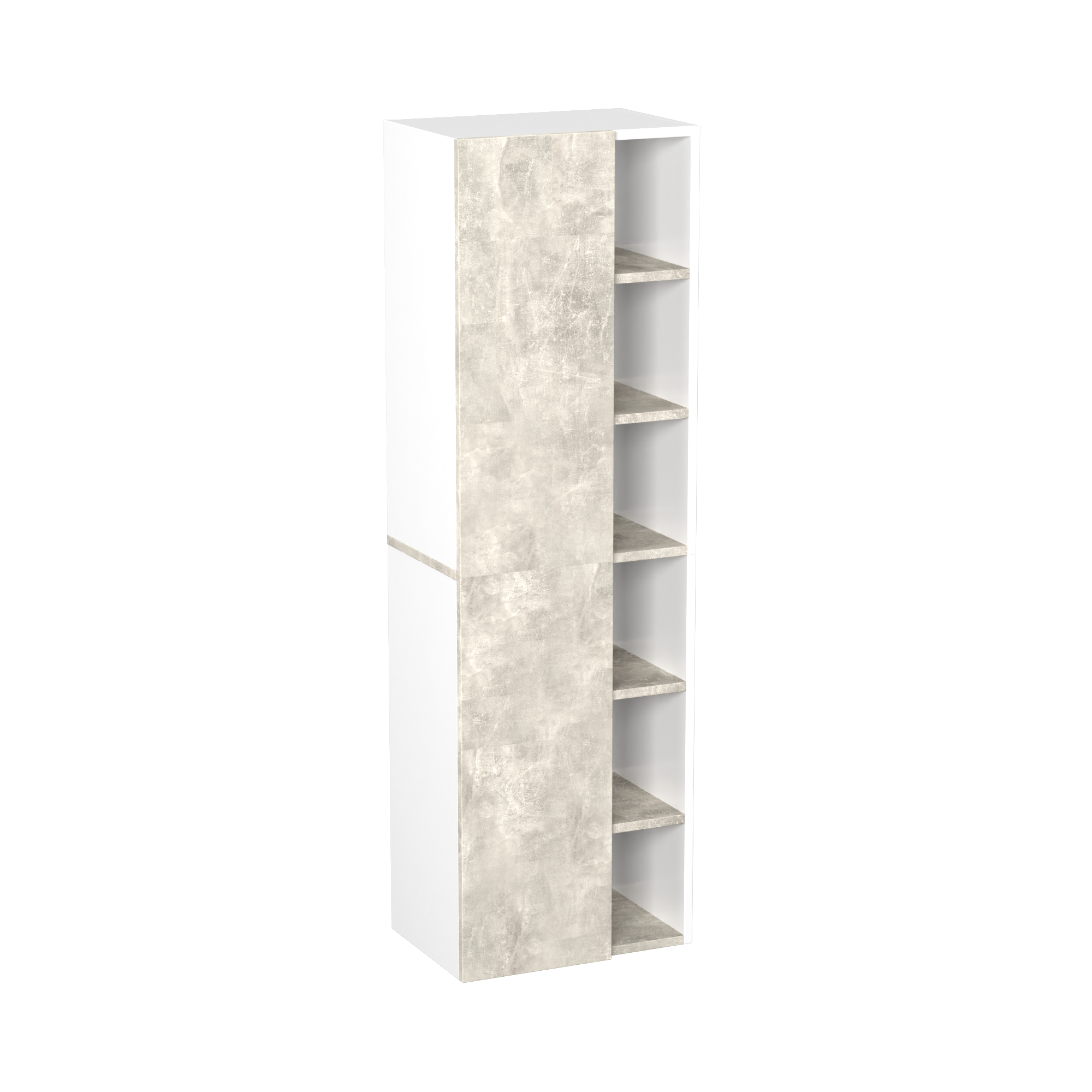 Garlivo Badezimmerschrank GLC 1 Beton mit Fächern