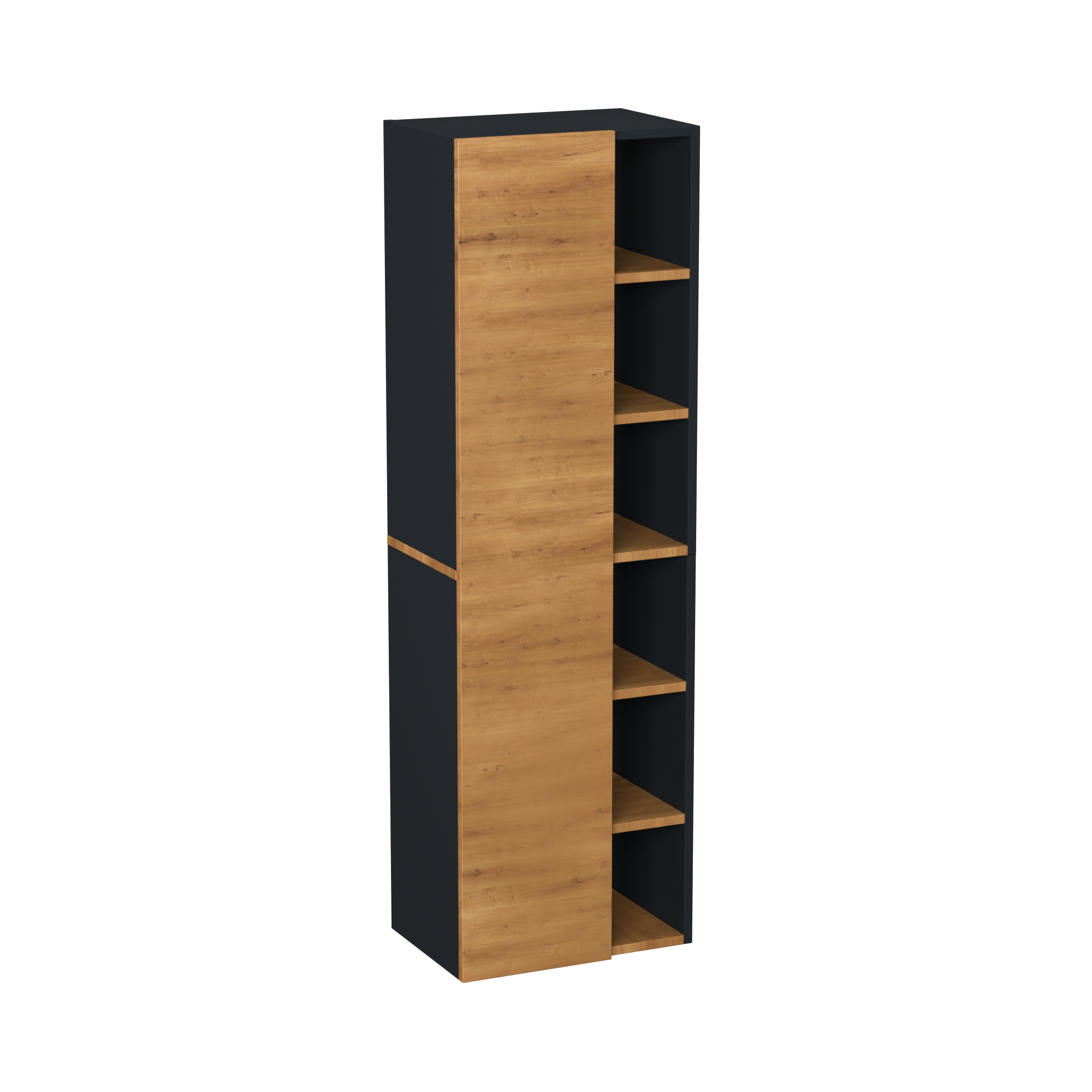 Garlivo Badezimmerschrank GLC 1 Eiche mit Fächern