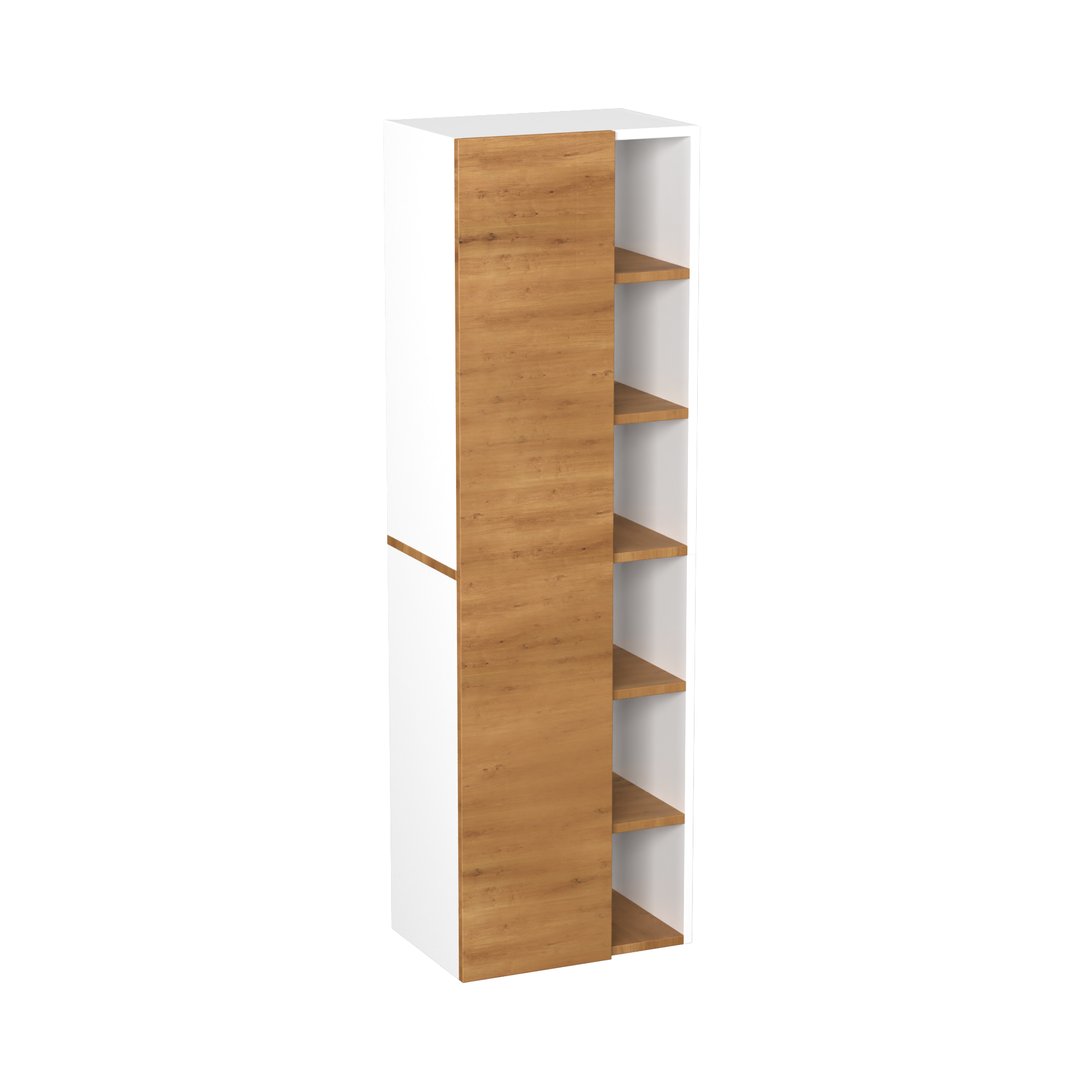 Garlivo Badezimmerschrank GLC 1 Eiche mit Fächern