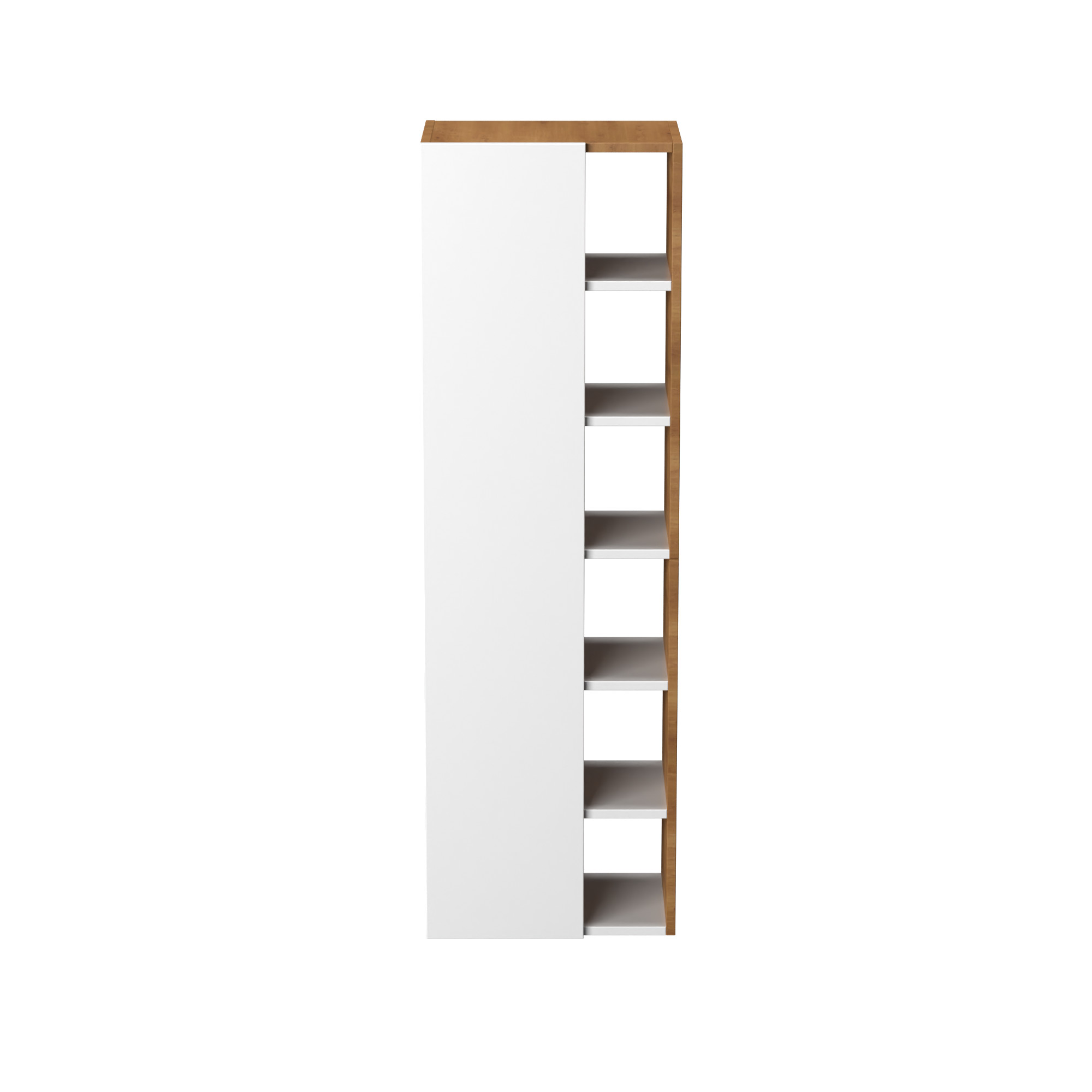 Garlivo Badezimmerschrank GLC 1 Weiß mit Fächern