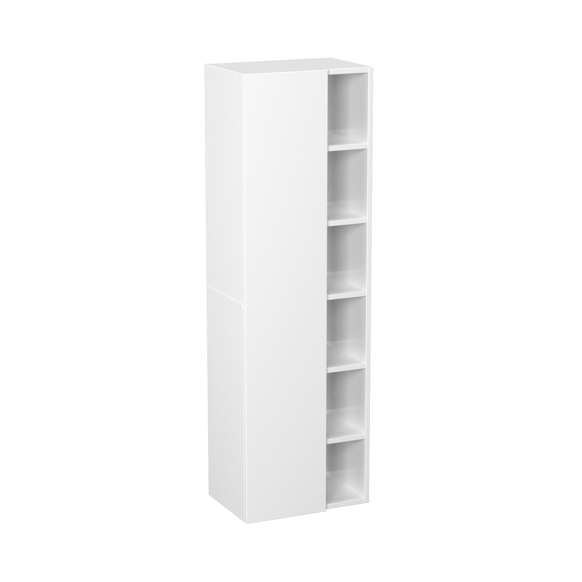 Garlivo Badezimmerschrank GLC 1 Weiß mit Fächern