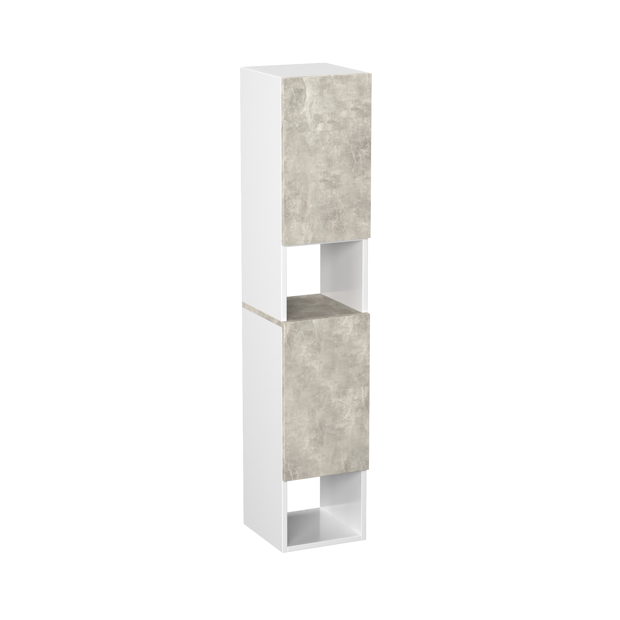Garlivo Badezimmerschrank GLC 2 Beton mit Fächern