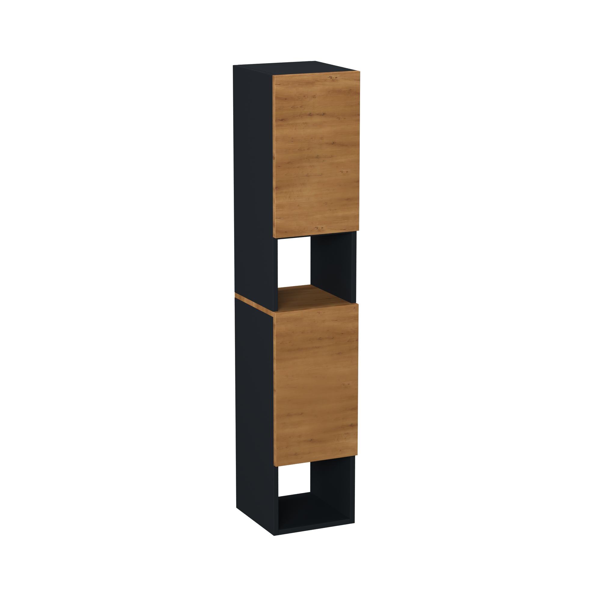 Garlivo Badezimmerschrank GLC 2 Eiche mit Fächern