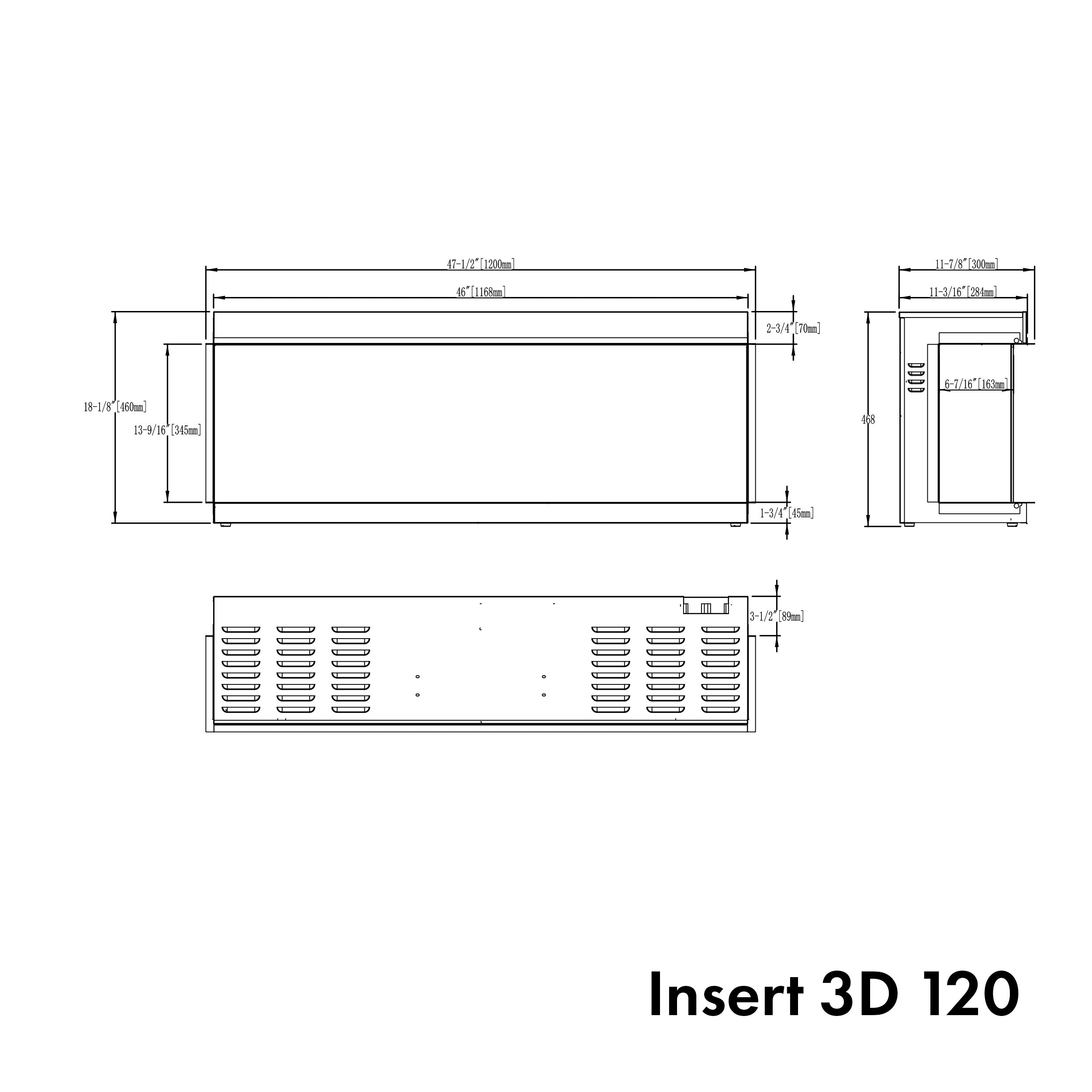 Garlivo Insert 3D Elektrokamineinsatz