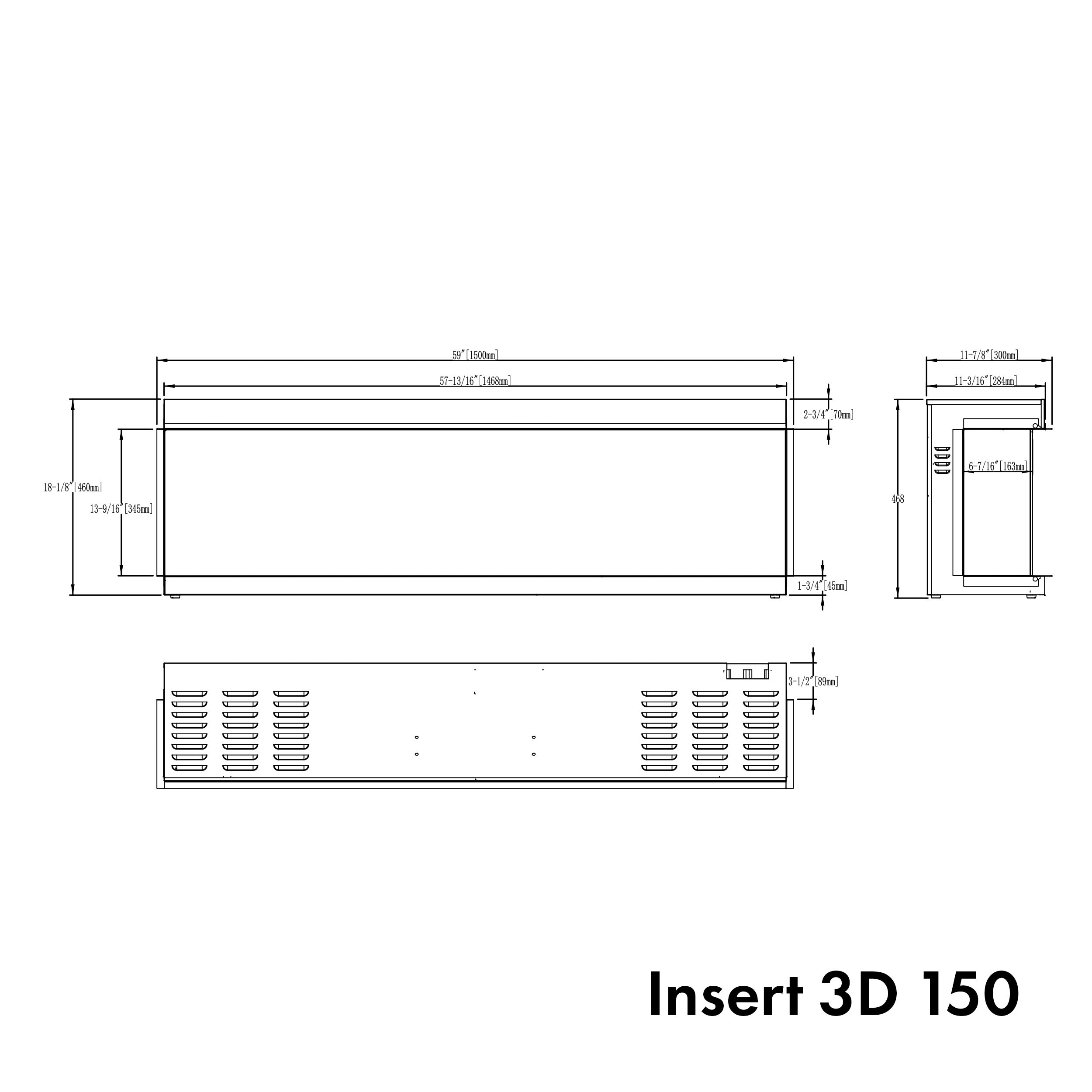 Garlivo Insert 3D Elektrokamineinsatz