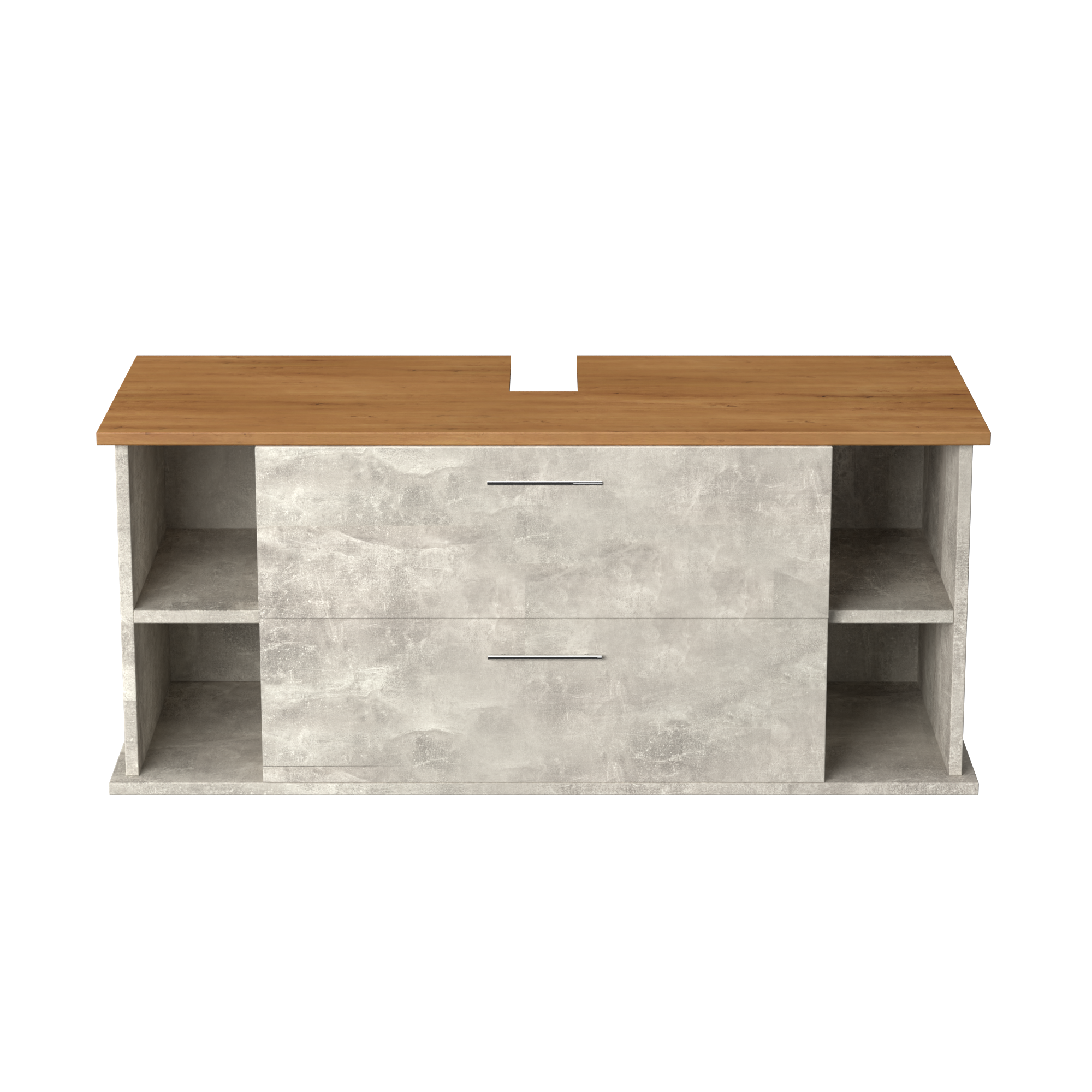 Garlivo Waschbeckenunterschrank GLA-120 Beton mit Schubladen