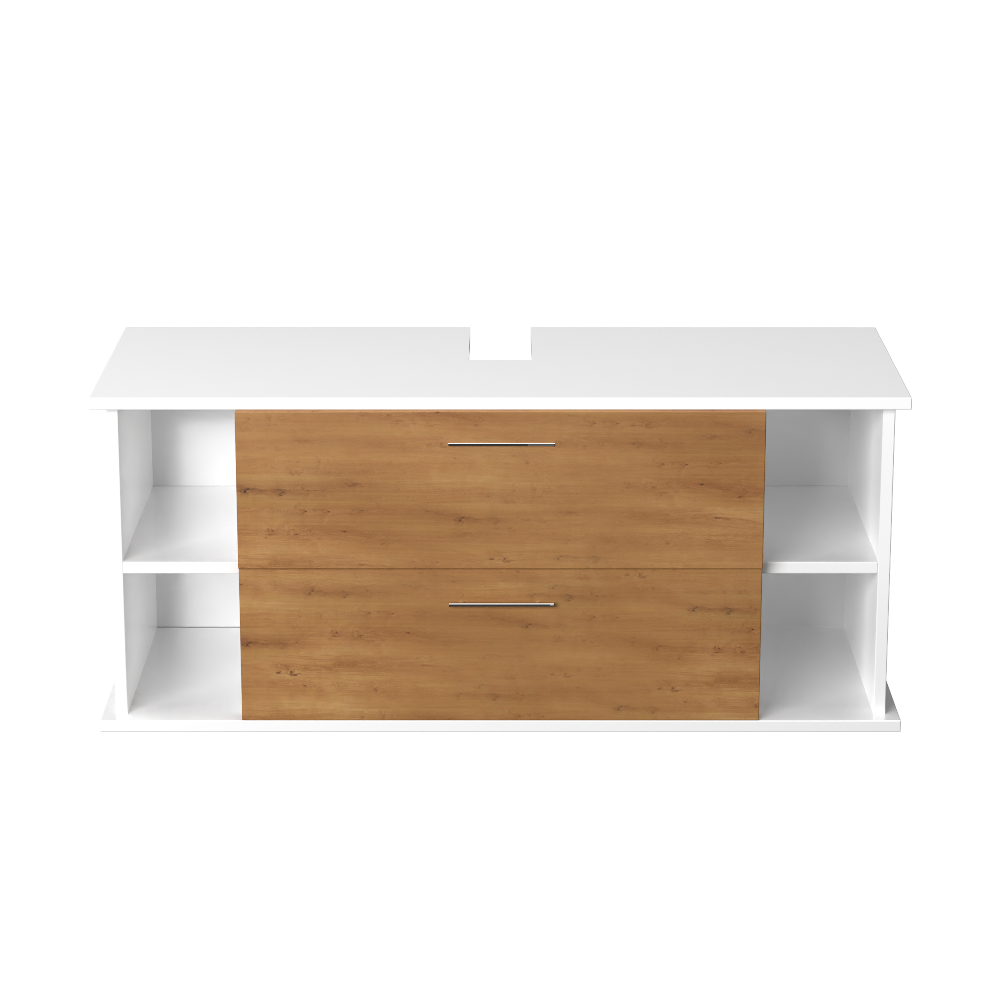 Garlivo Waschbeckenunterschrank GLA-120 Eiche mit Schubladen