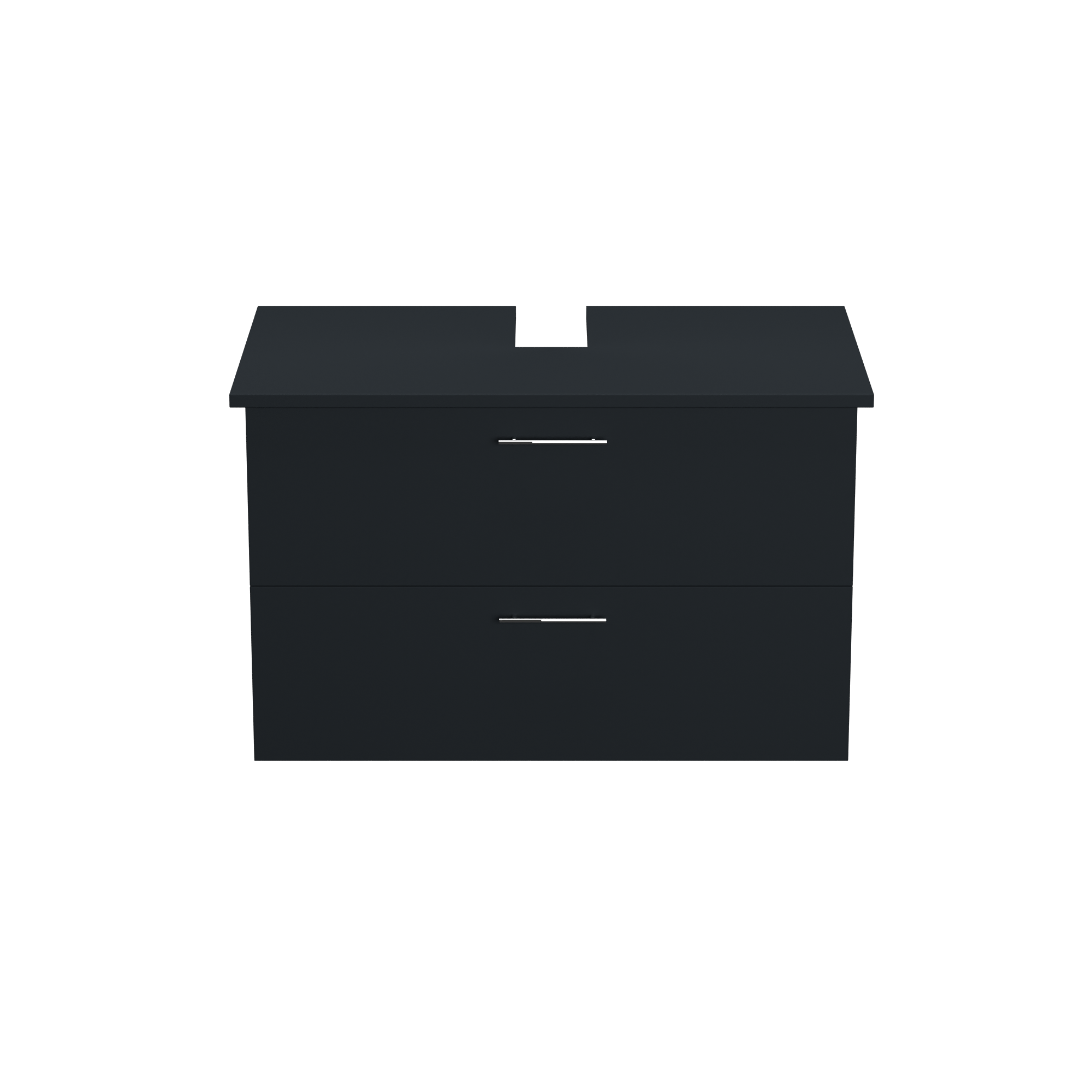 Garlivo Waschbeckenunterschrank GLA-80 Schwarz mit Schubladen