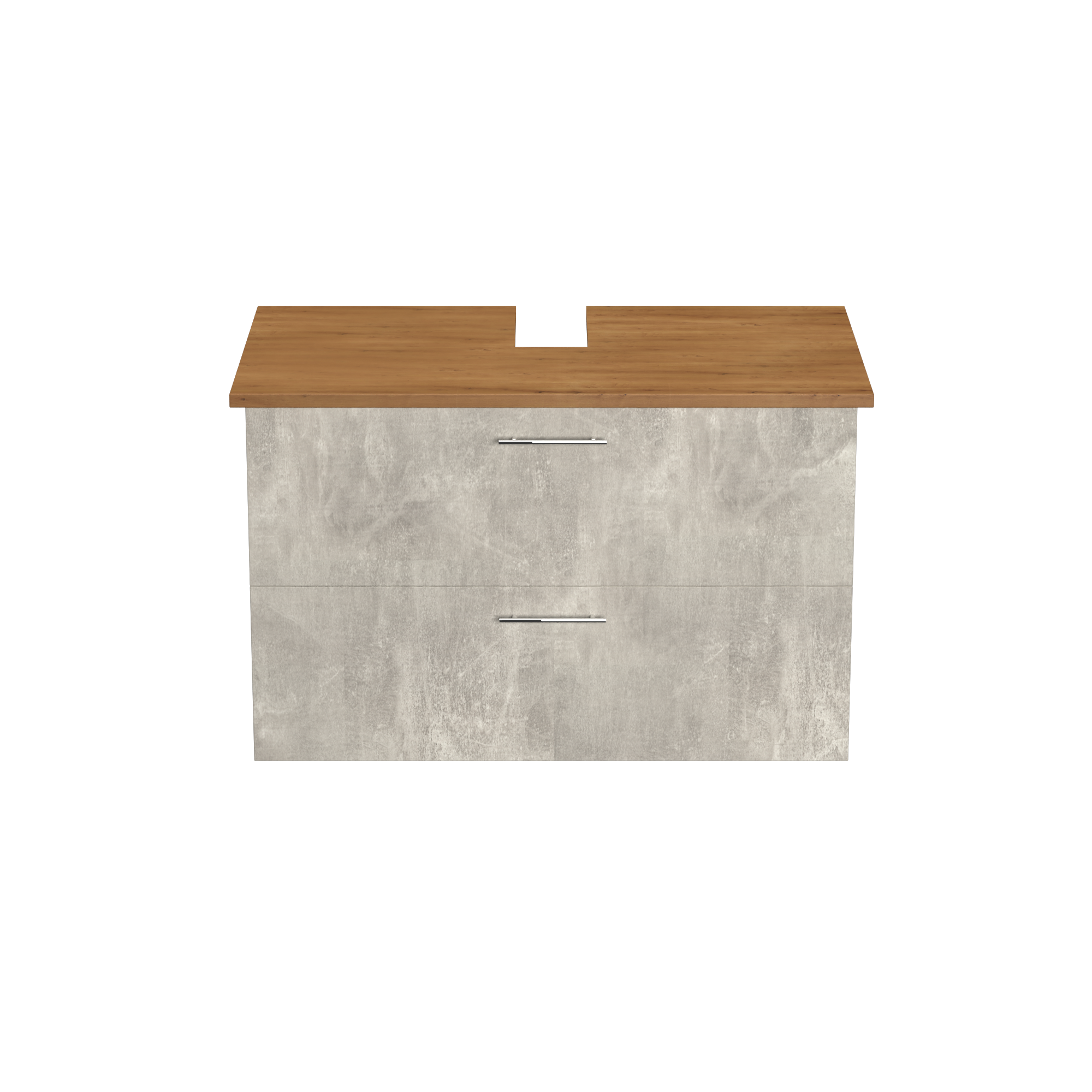 Garlivo Waschbeckenunterschrank GLA-80 Beton mit Schubladen