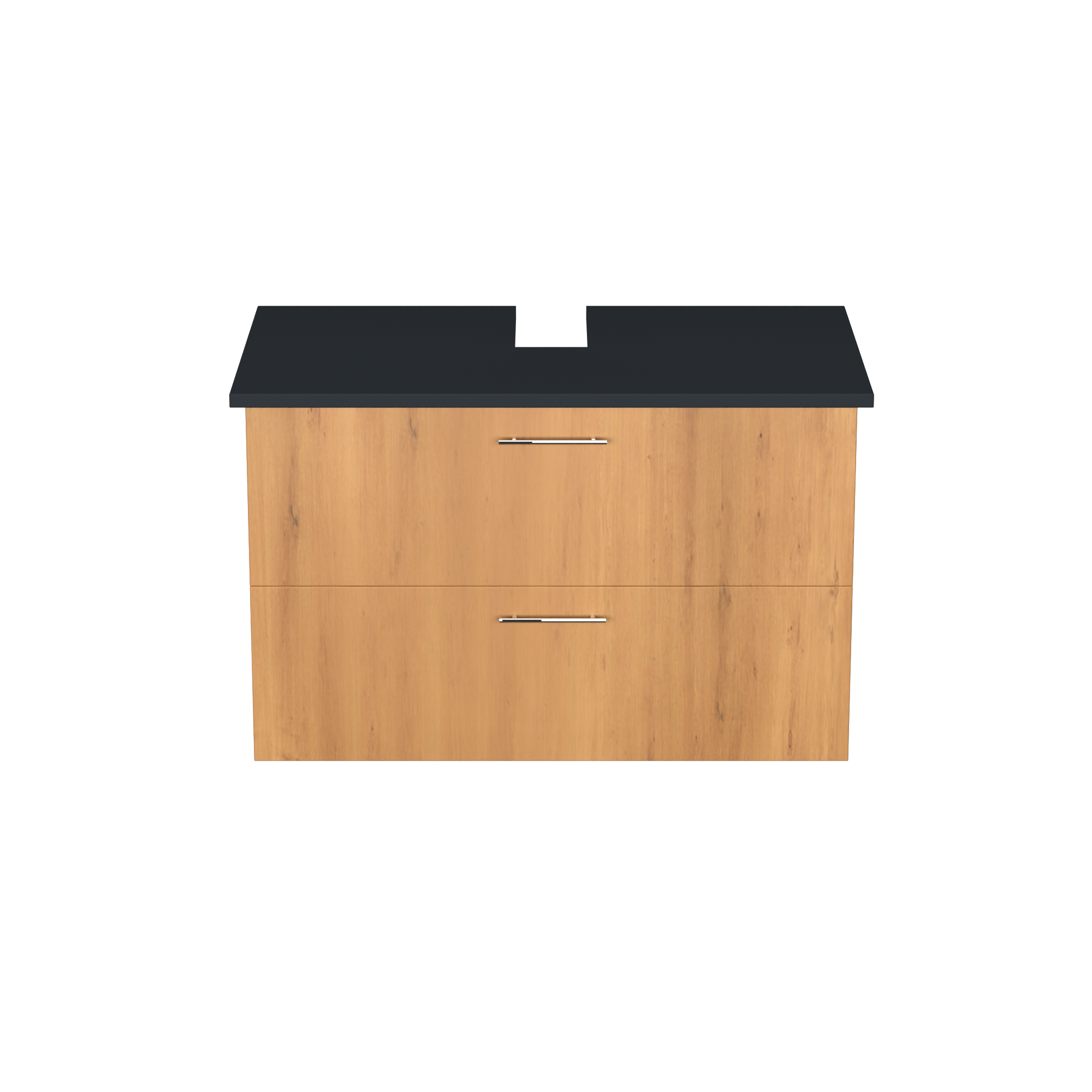 Garlivo Waschbeckenunterschrank GLA-80 Eiche mit Schubladen