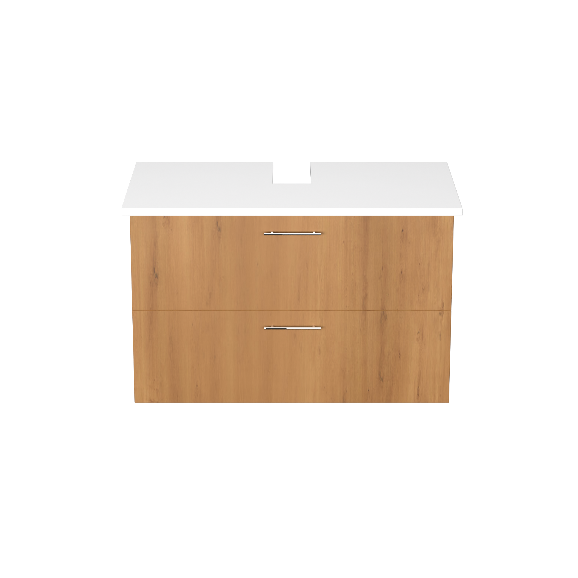 Garlivo Waschbeckenunterschrank GLA-80 Eiche mit Schubladen