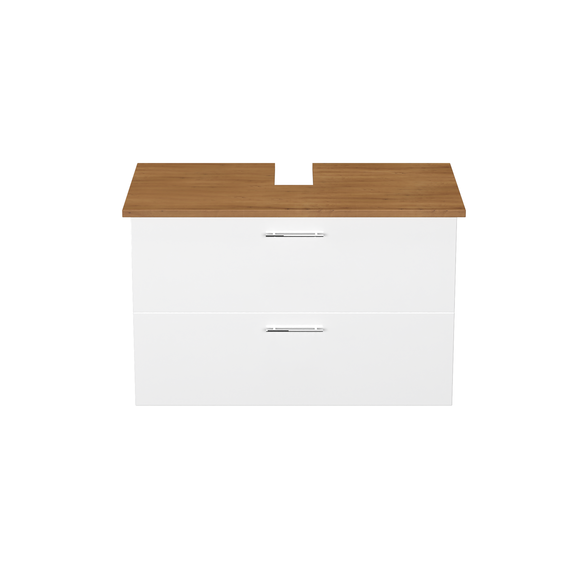 Garlivo Waschbeckenunterschrank GLA-80 Weiss mit Schubladen