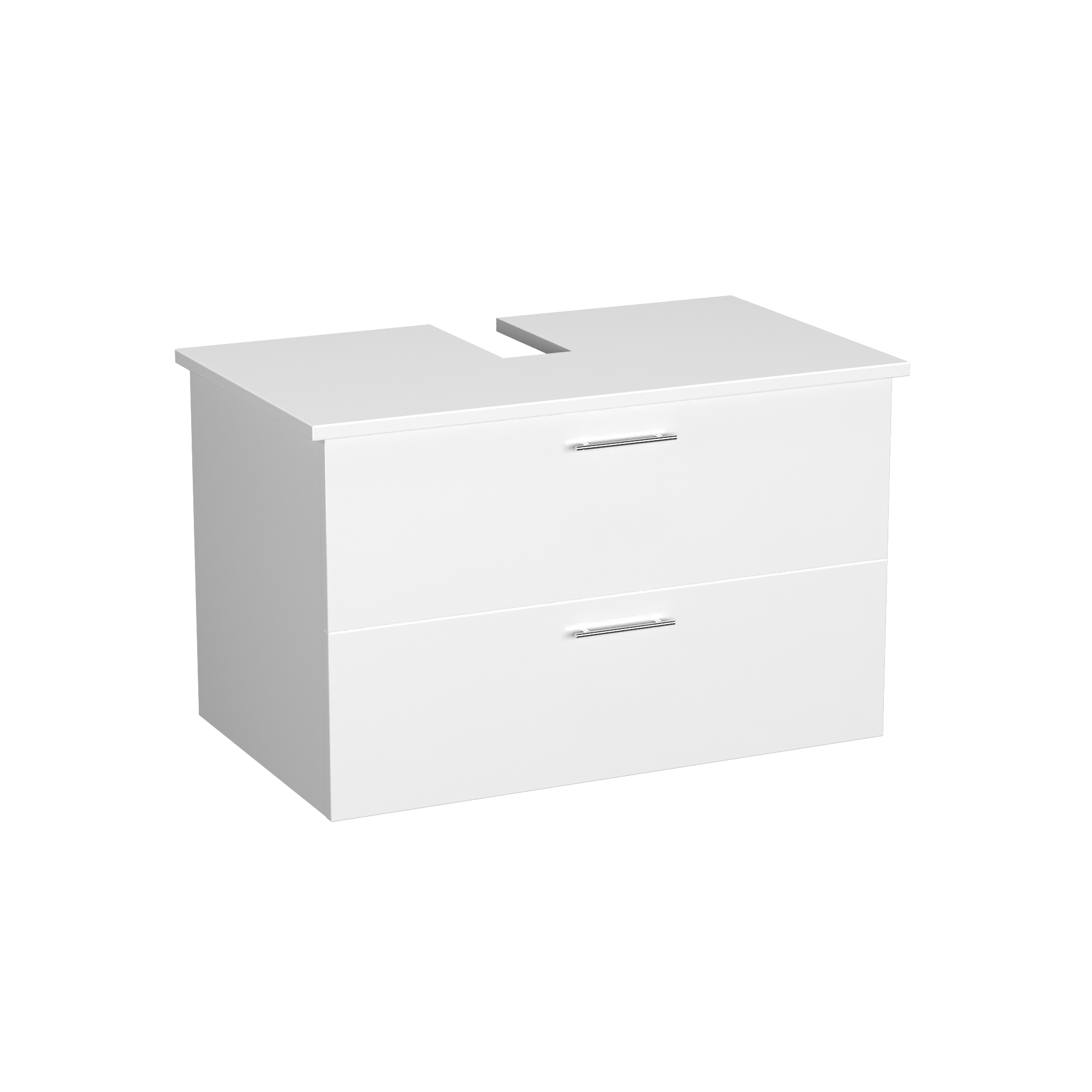 Garlivo Waschbeckenunterschrank GLA-80 Weiss mit Schubladen