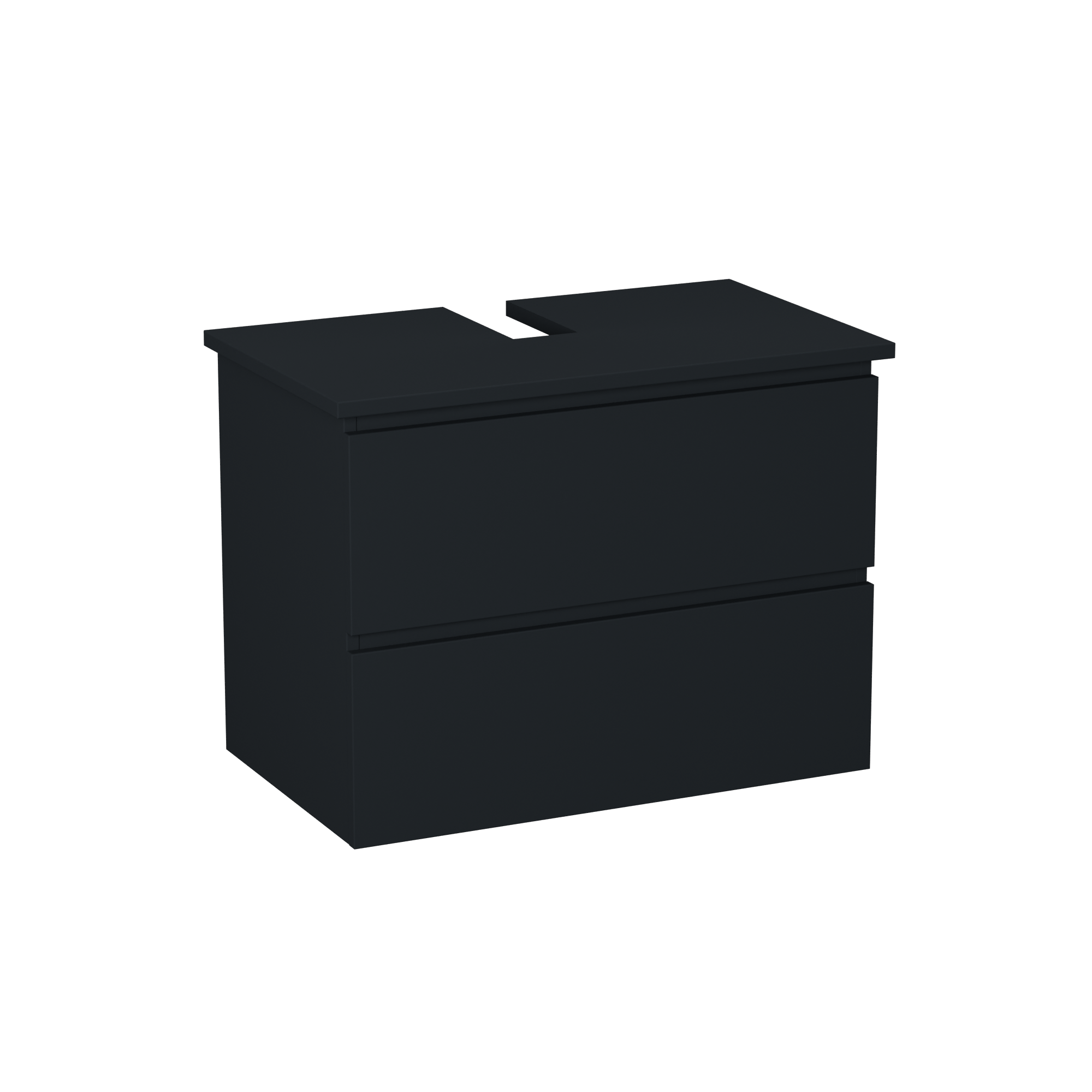 Garlivo Waschbeckenunterschrank GLB-80 Anthrazit mit Schubladen