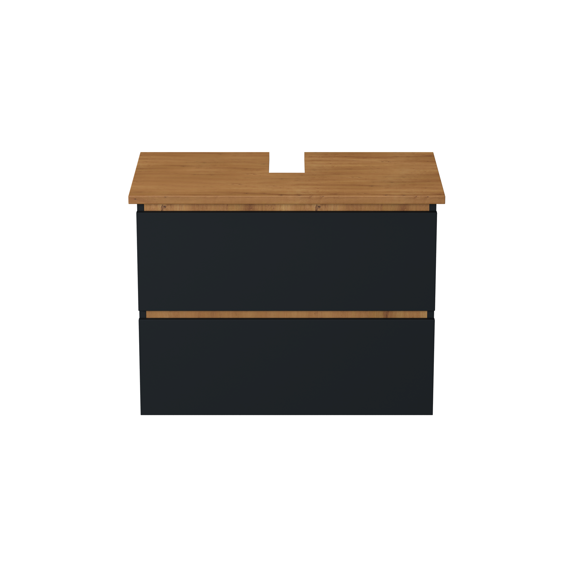 Garlivo Waschbeckenunterschrank GLB-80 Anthrazit mit Schubladen