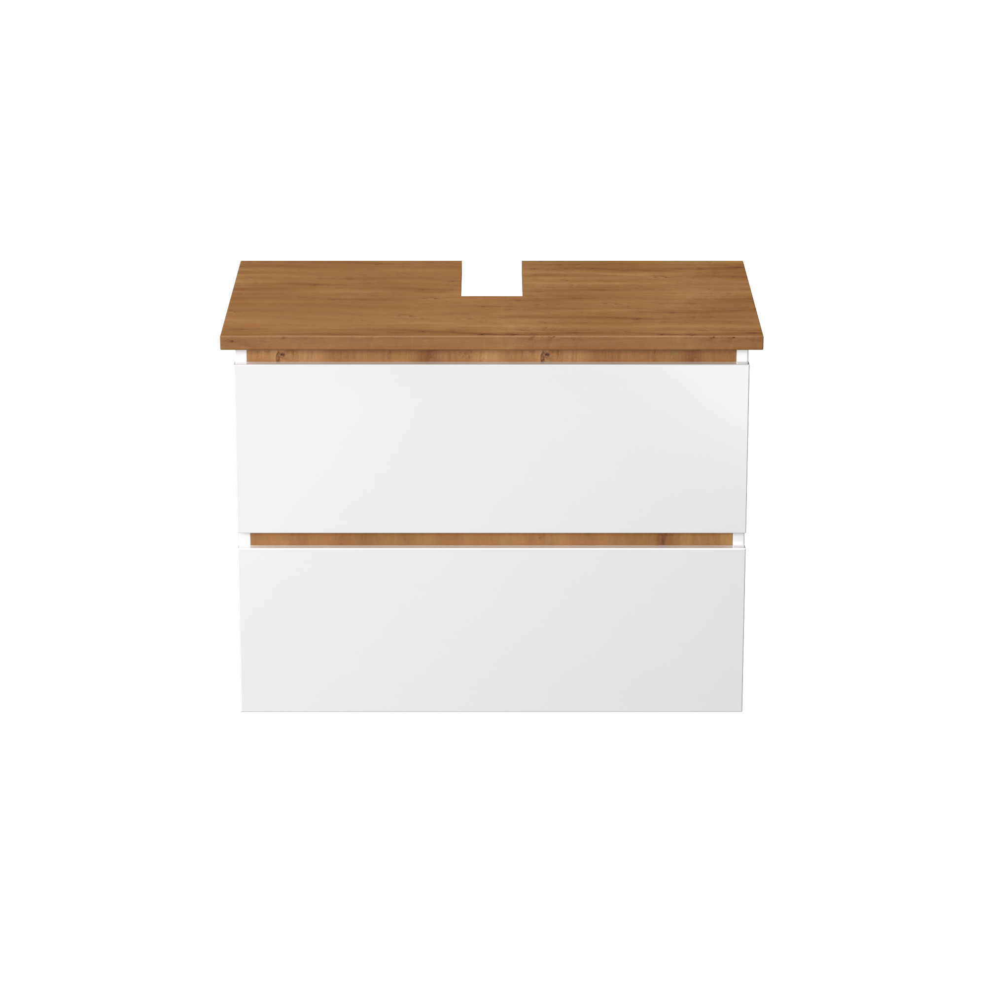 Garlivo Waschbeckenunterschrank GLB-80 Weiss mit Schubladen
