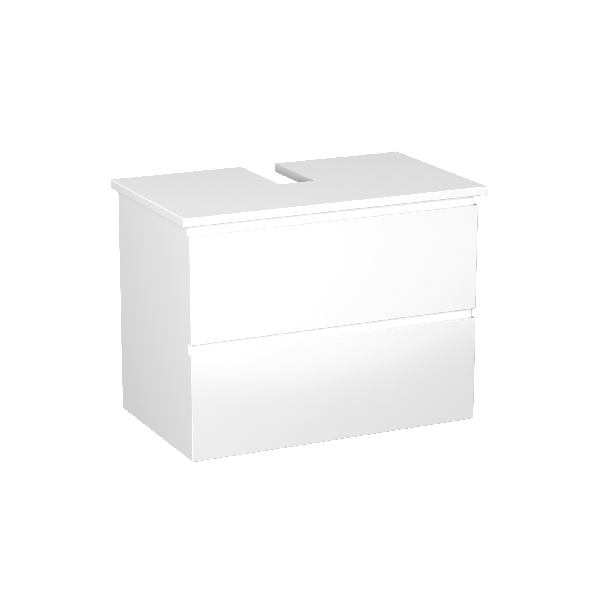 Garlivo Waschbeckenunterschrank GLB-80 Weiss mit Schubladen