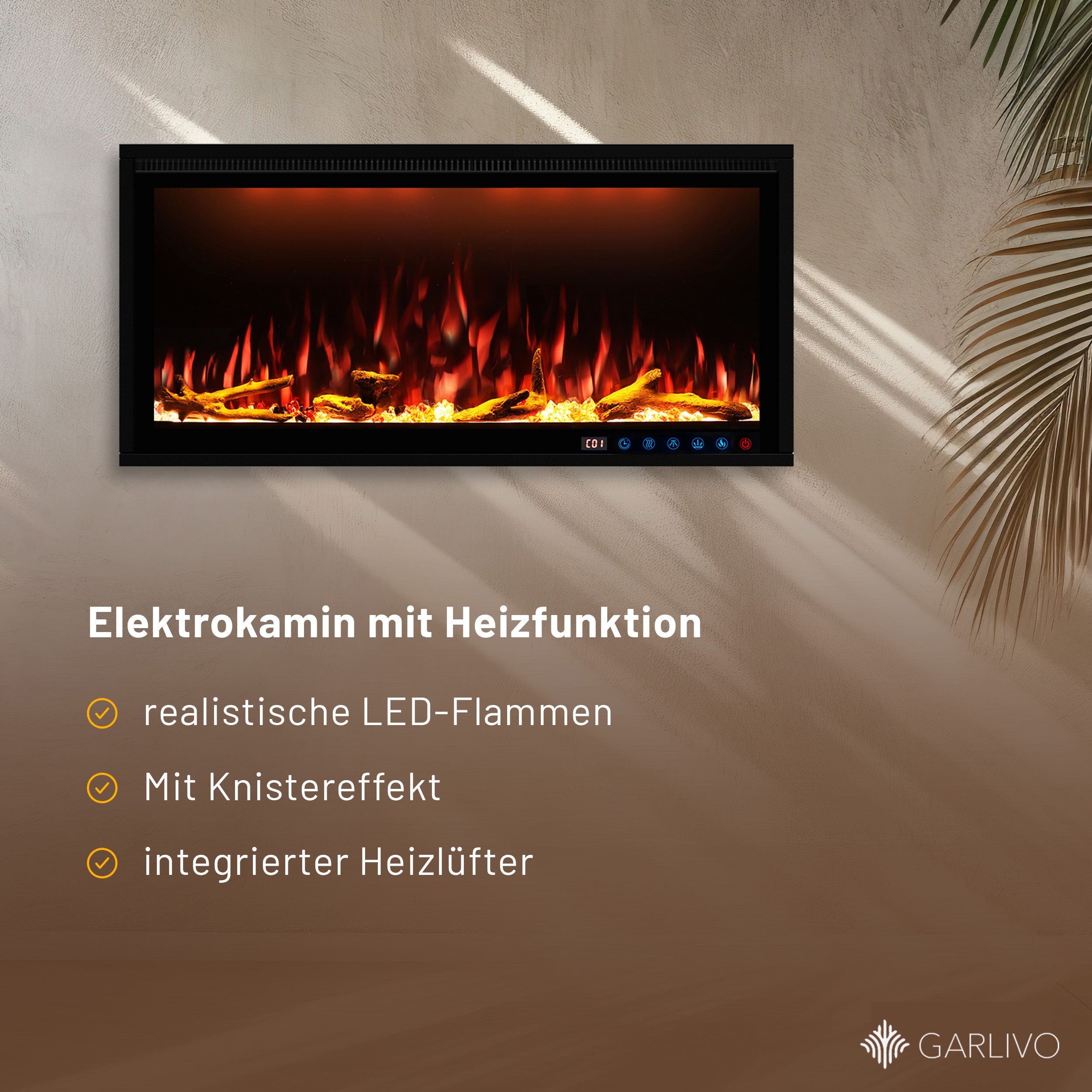 Garlivo Smart Wall Elektrokamineinsatz