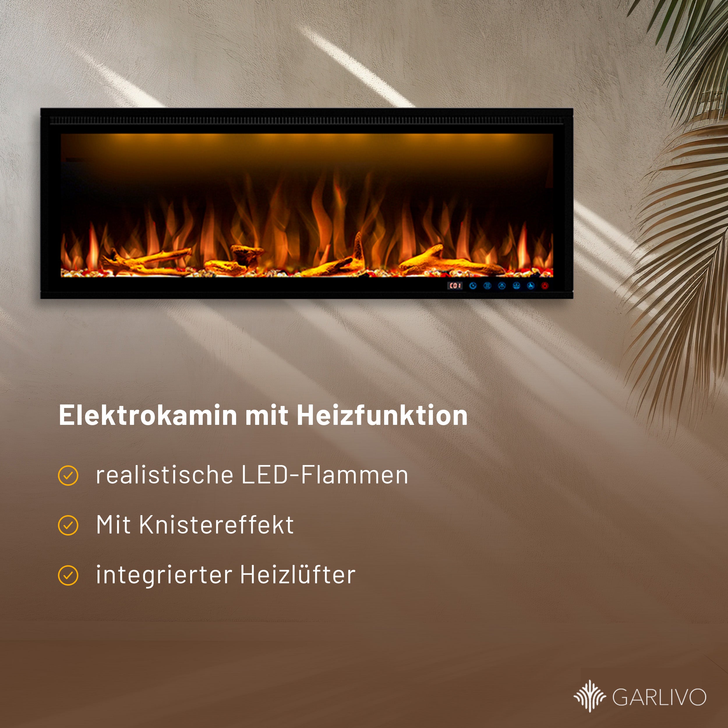 Garlivo Smart Wall Elektrokamineinsatz