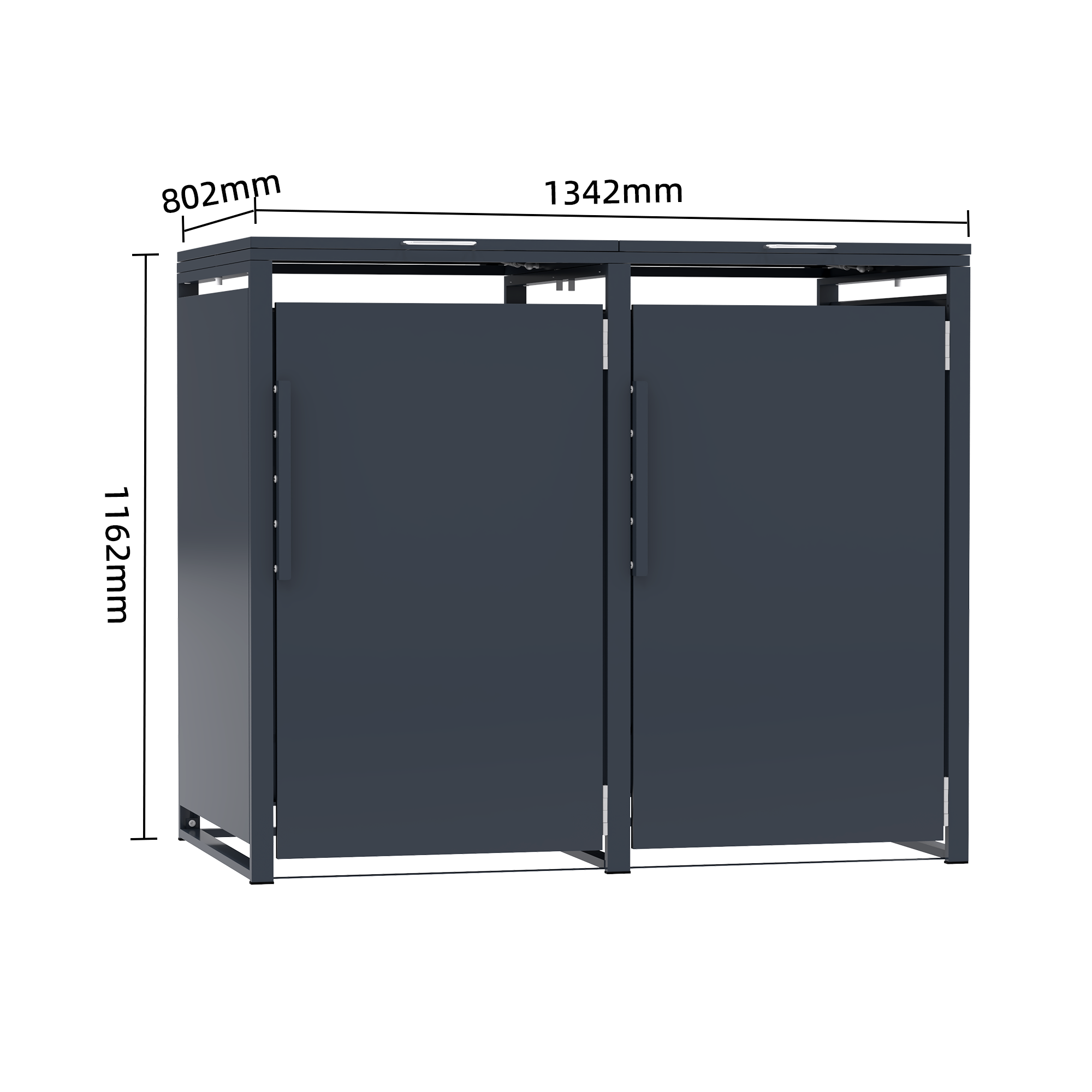 Garlivo Magnolie 2er Mülltonnenbox